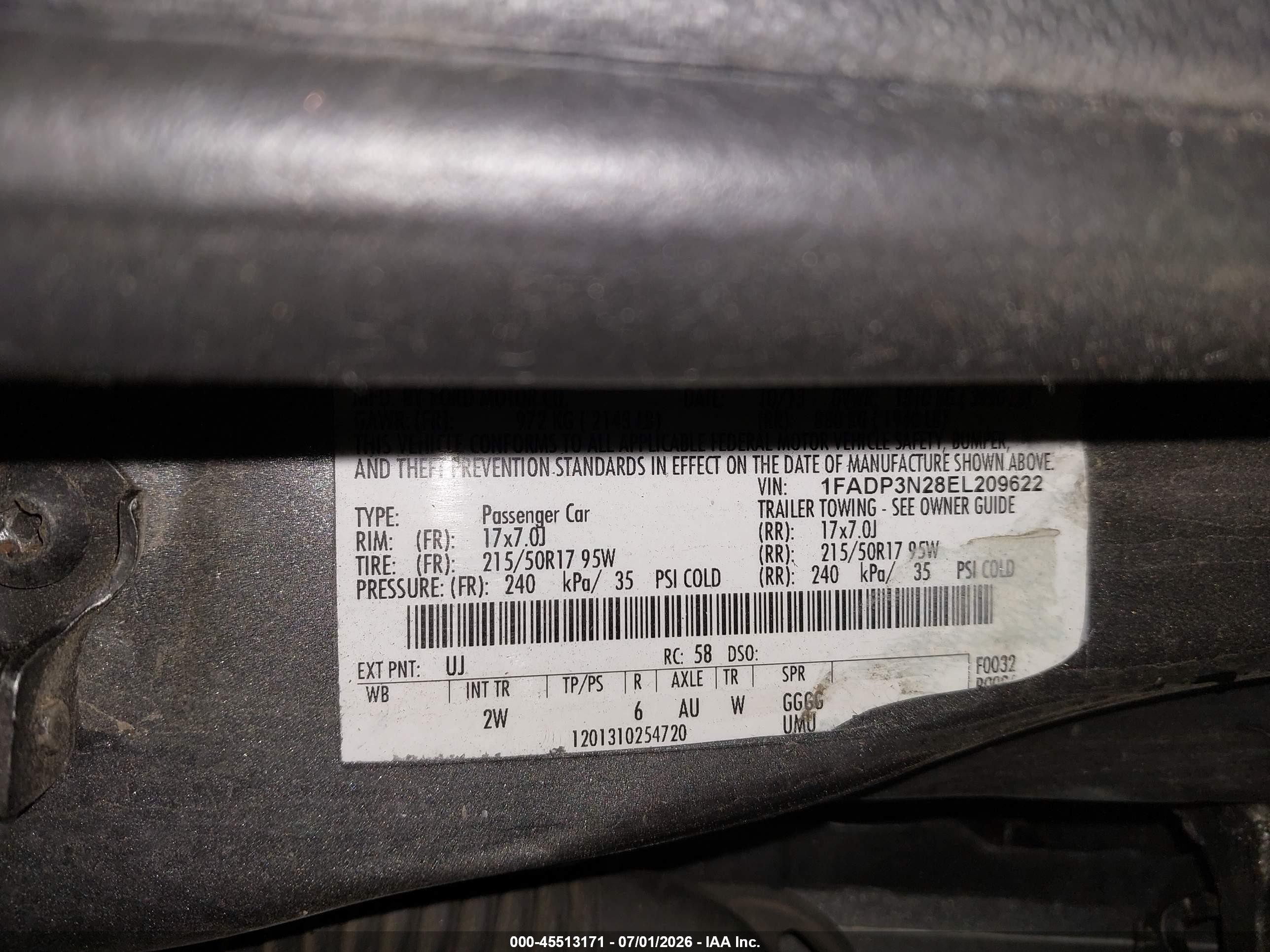 2014 Ford Focus Titanium Gray vin: 1FADP3N28EL209622