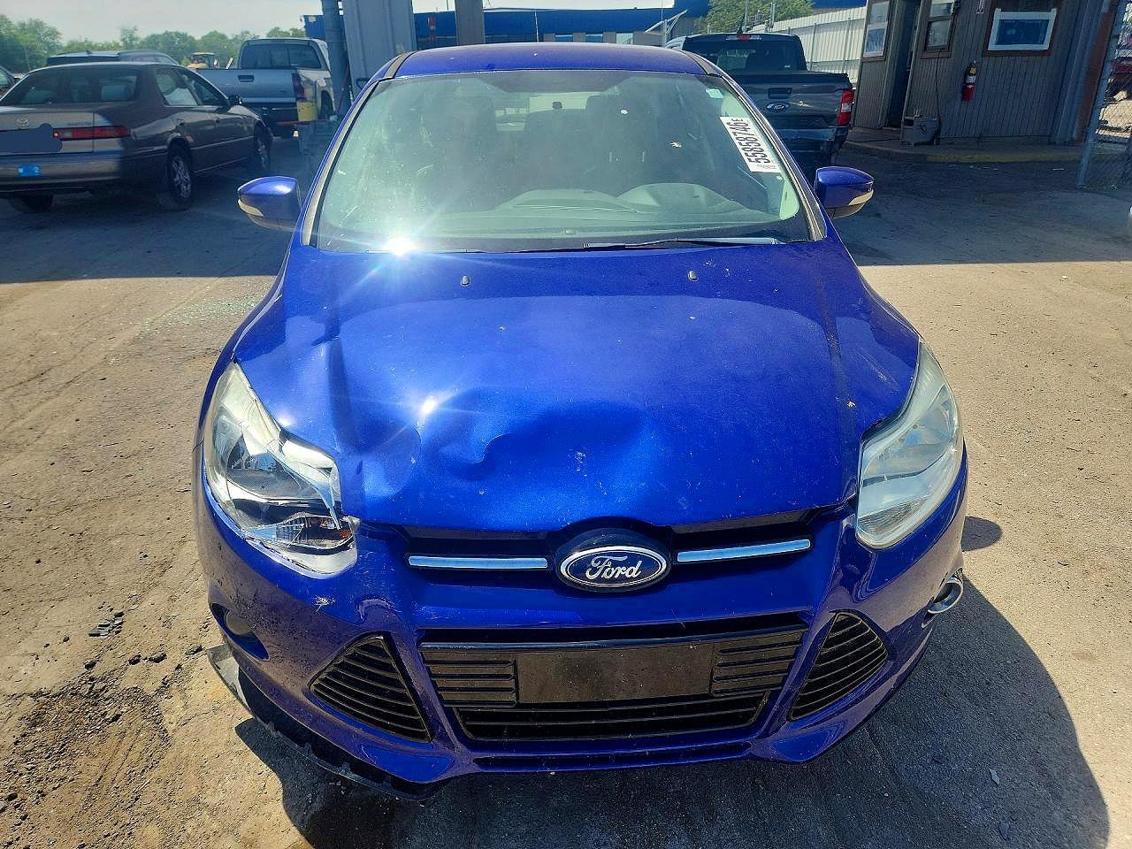 2014 Ford Focus Titanium Синий vin: 1FADP3N28EL253300