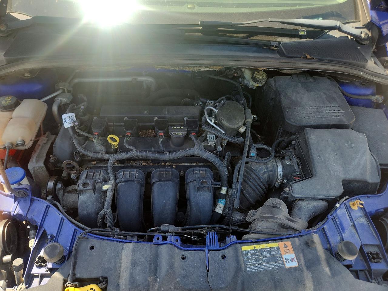 2014 Ford Focus Titanium Синий vin: 1FADP3N28EL253300
