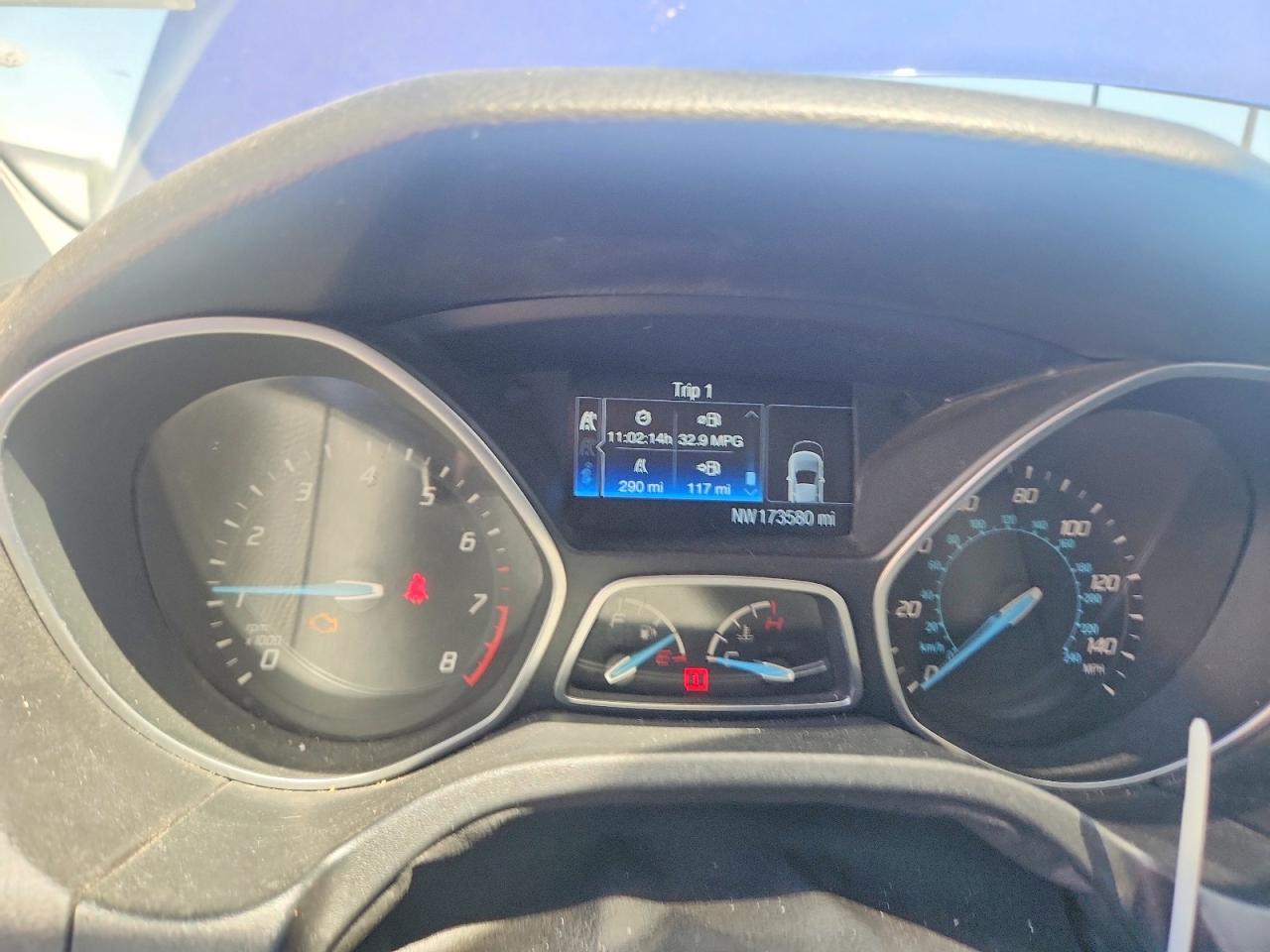 2014 Ford Focus Titanium Синий vin: 1FADP3N28EL253300