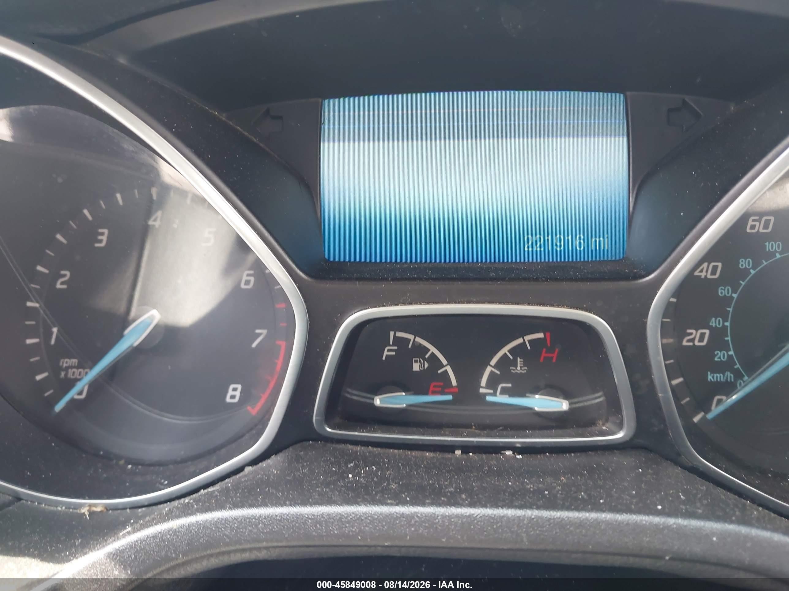 2014 Ford Focus Titanium Gray vin: 1FADP3N28EL447017