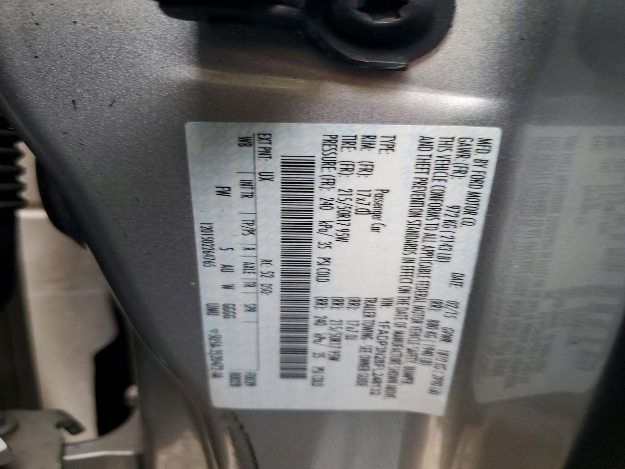 2015 Ford Focus Titanium Silver vin: 1FADP3N28FL248132