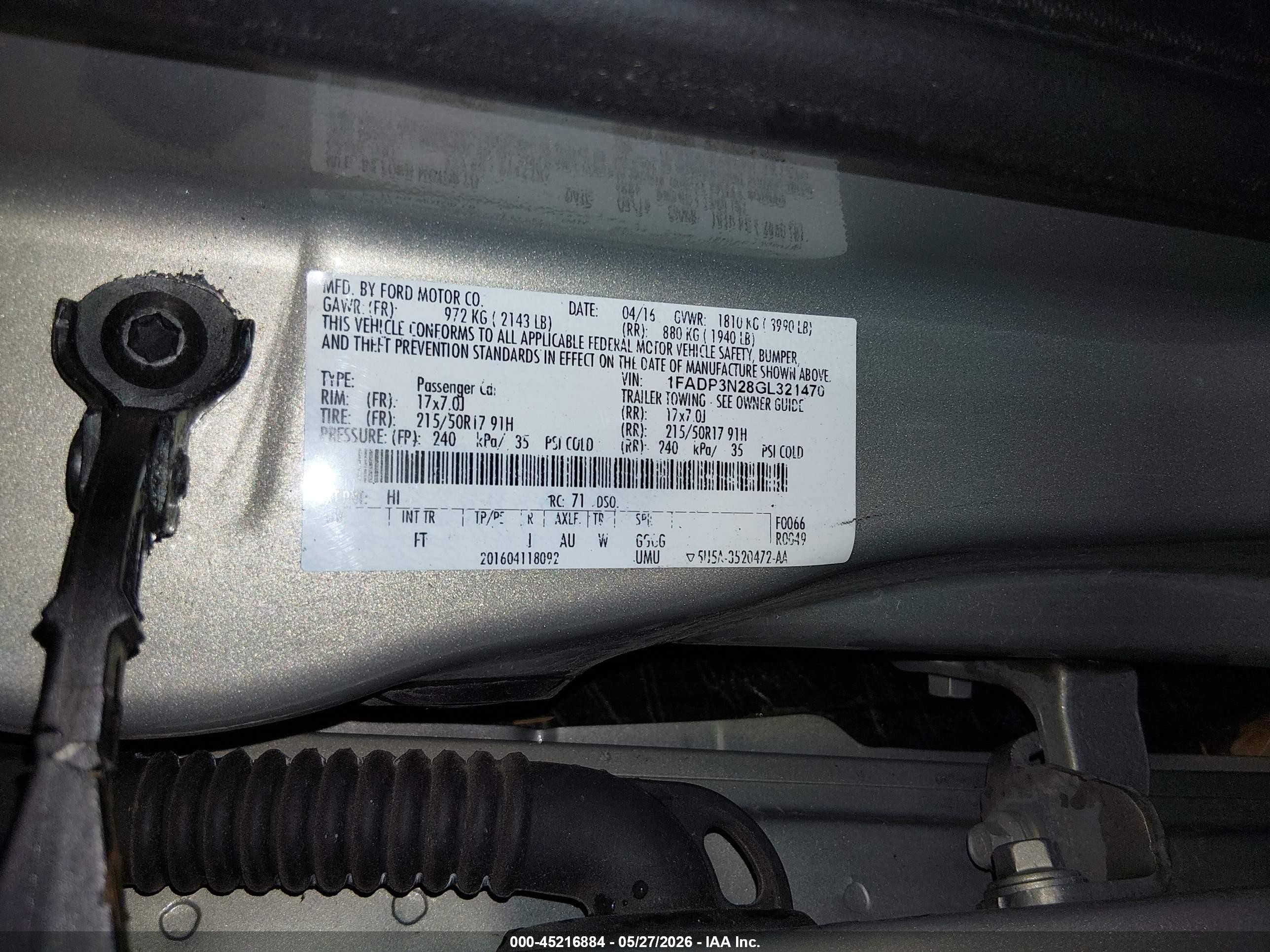 2016 Ford Focus Titanium Gold vin: 1FADP3N28GL321470