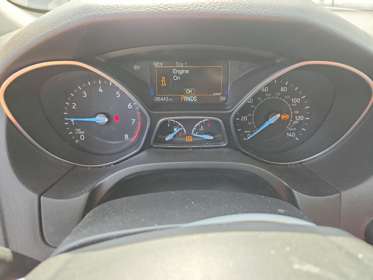 2018 Ford Focus Titanium Синий vin: 1FADP3N28JL285562