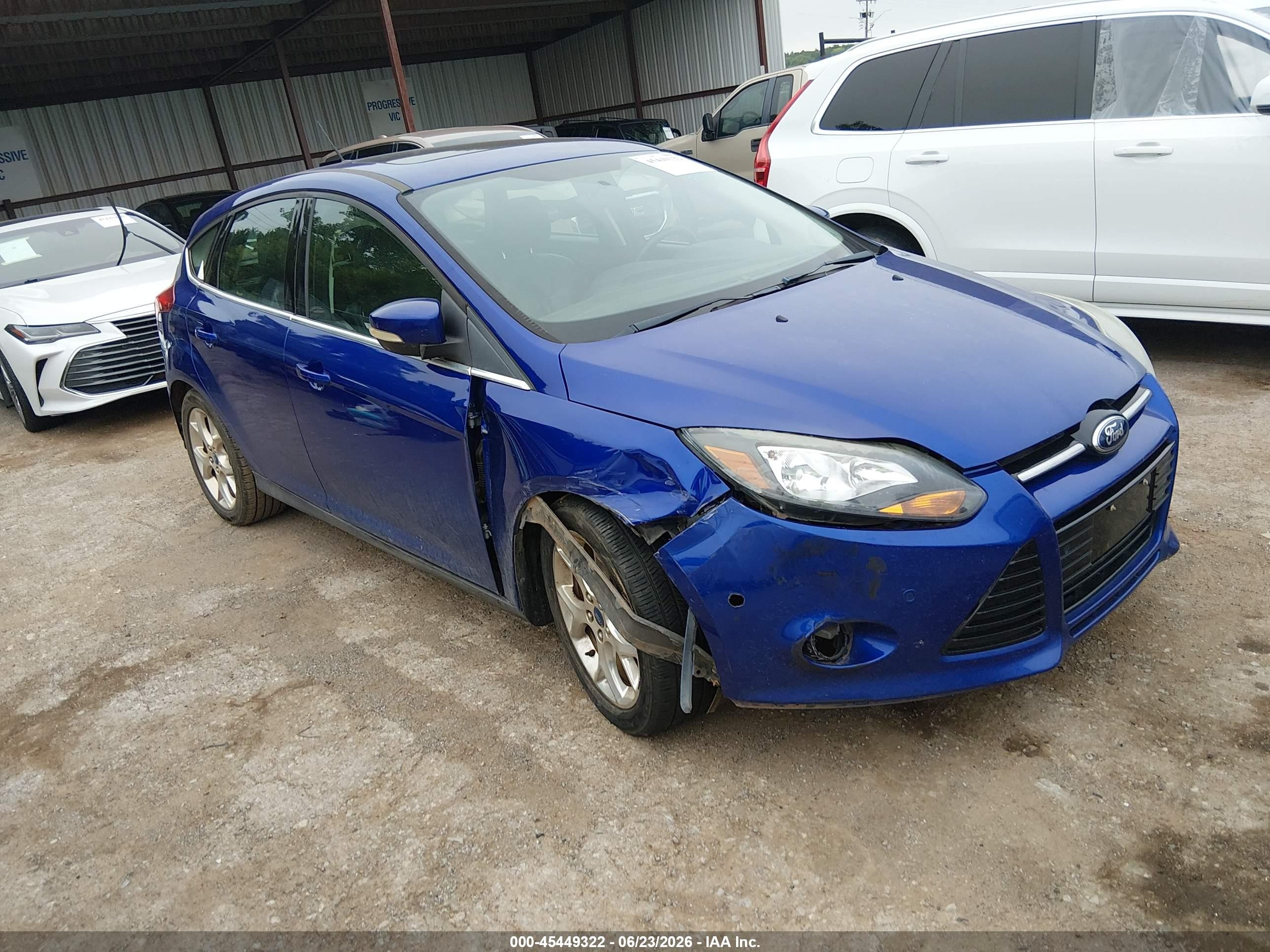 2013 Ford Focus Titanium Blue vin: 1FADP3N29DL131642