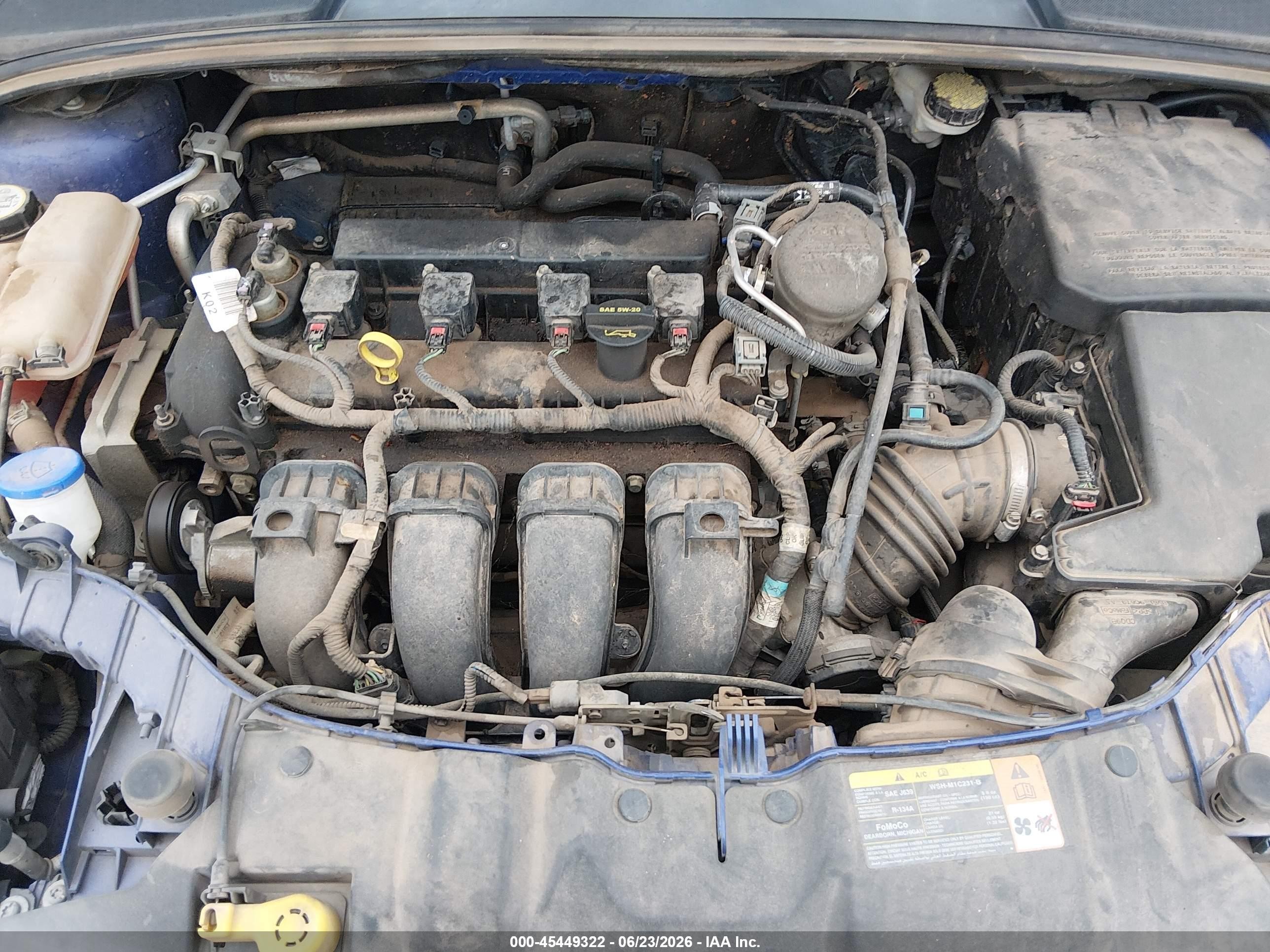 2013 Ford Focus Titanium Синий vin: 1FADP3N29DL131642