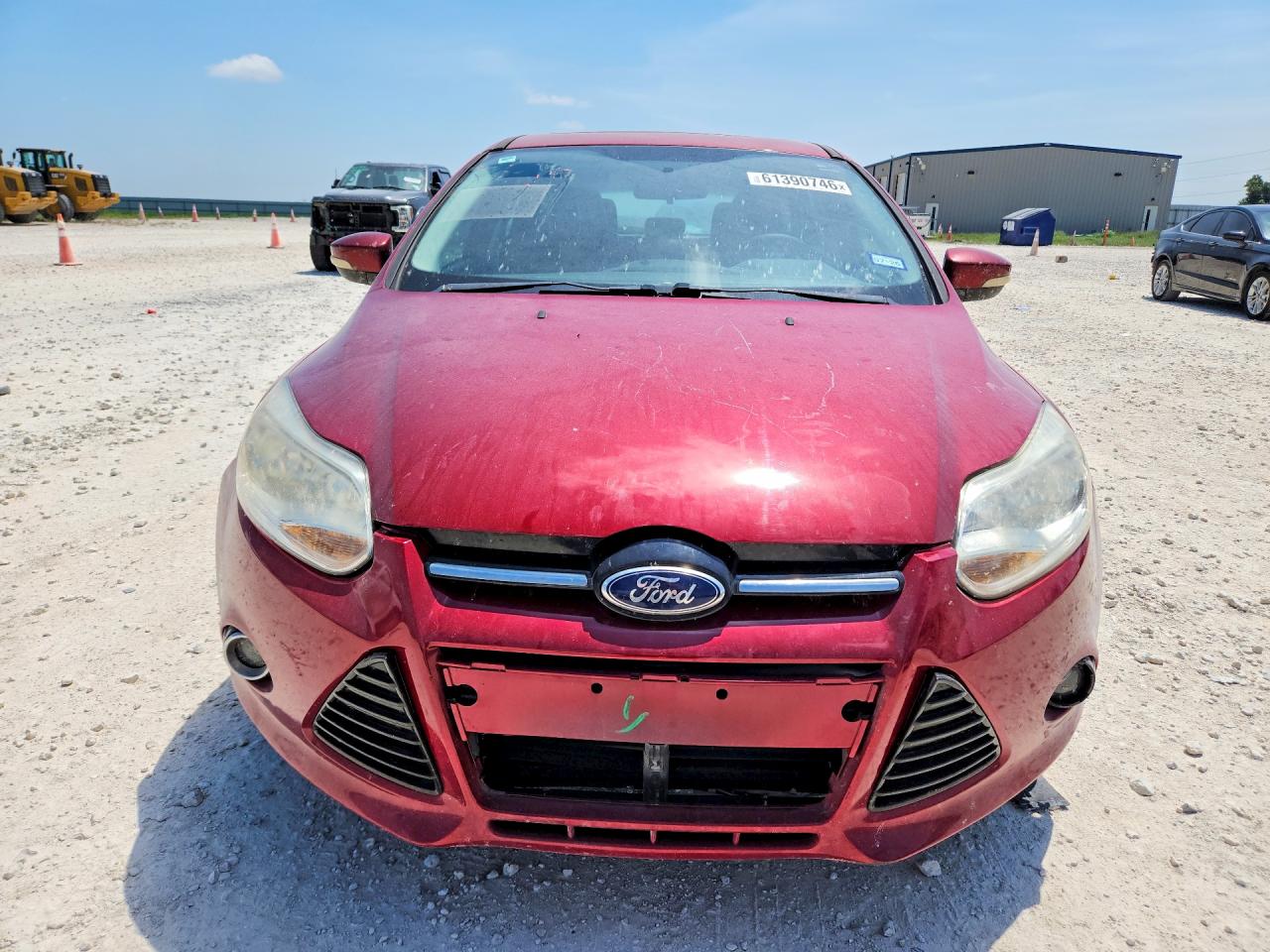 2013 Ford Focus Titanium Red vin: 1FADP3N29DL243857