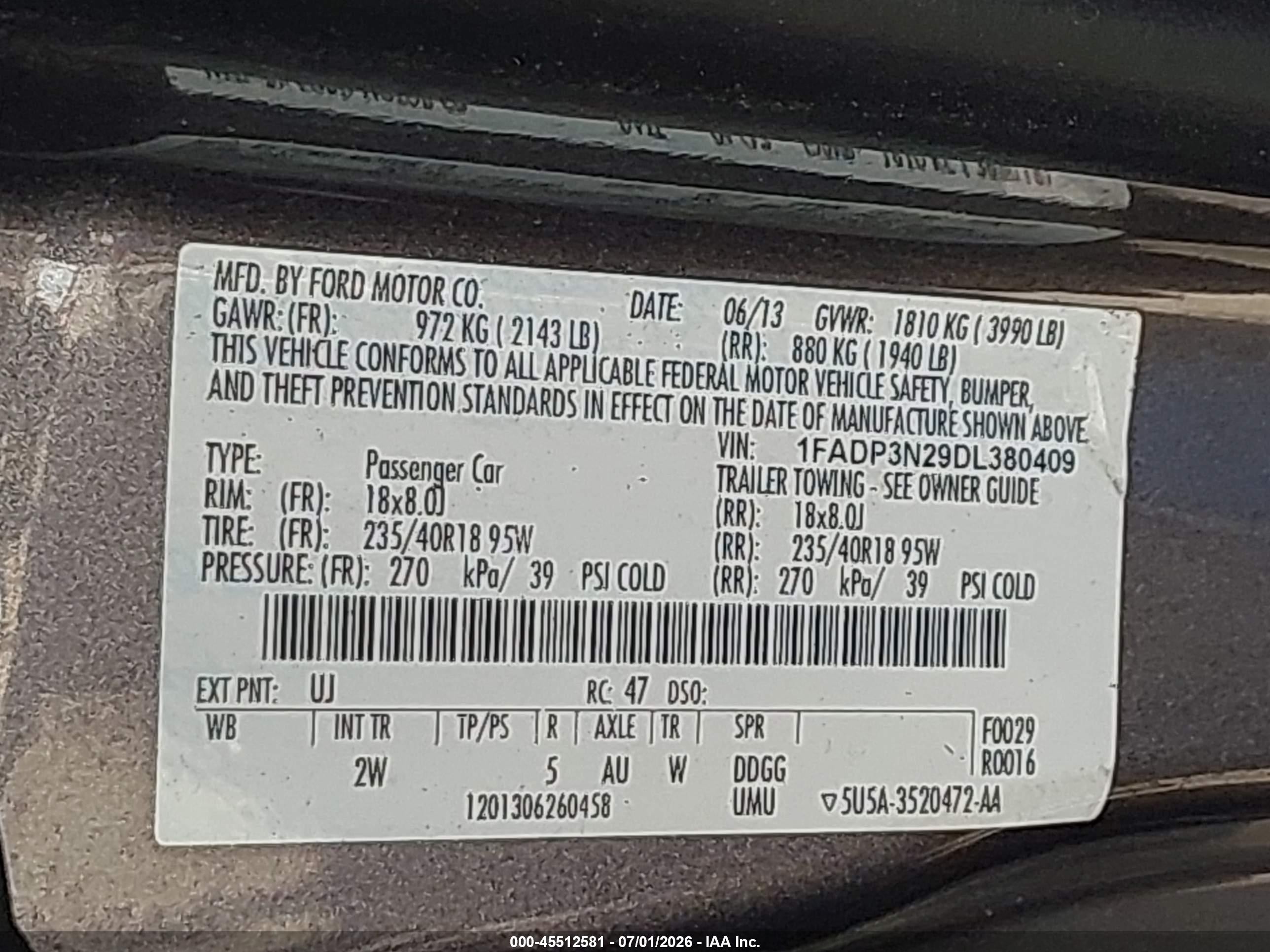 2013 Ford Focus Titanium Gray vin: 1FADP3N29DL380409