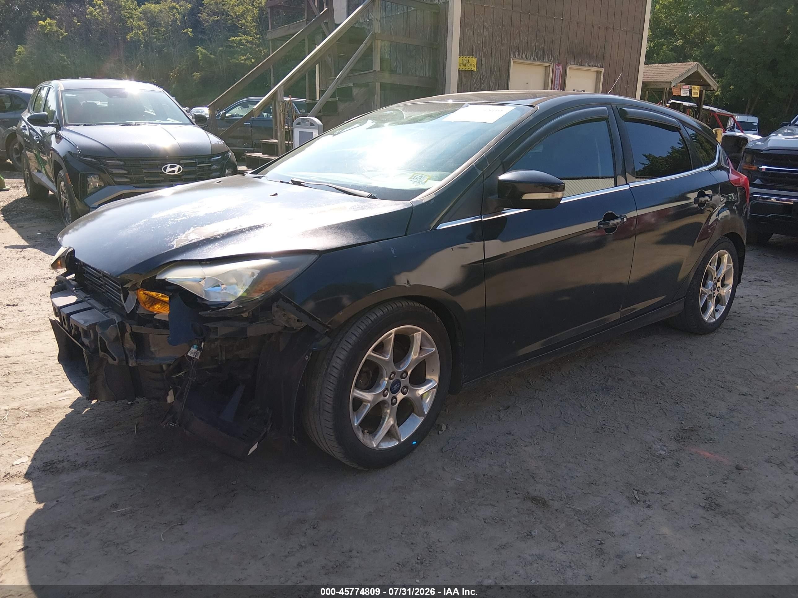 2014 Ford Focus Titanium Black vin: 1FADP3N29EL167641