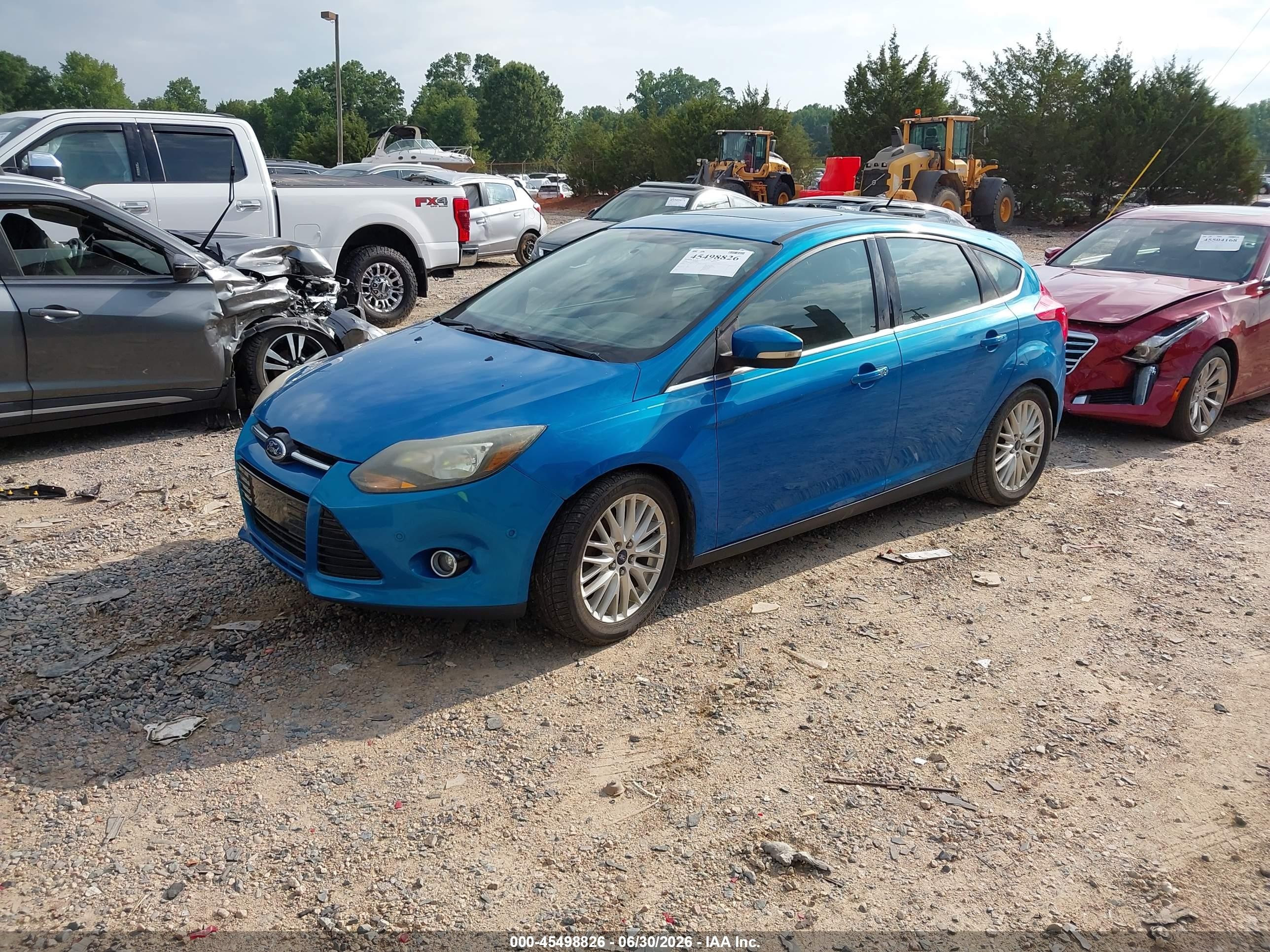 2014 Ford Focus Titanium Blue vin: 1FADP3N29EL228048