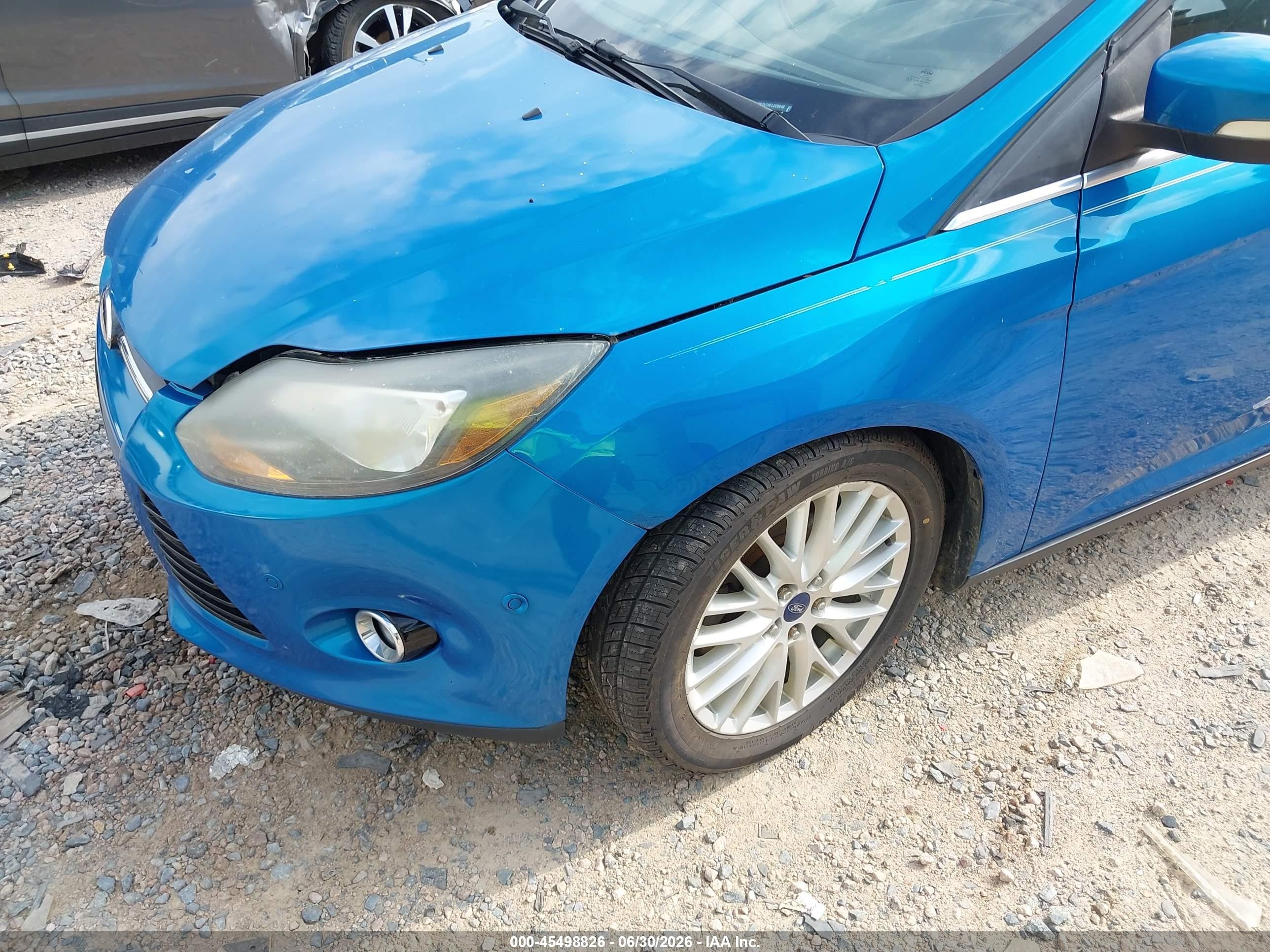 2014 Ford Focus Titanium Blue vin: 1FADP3N29EL228048