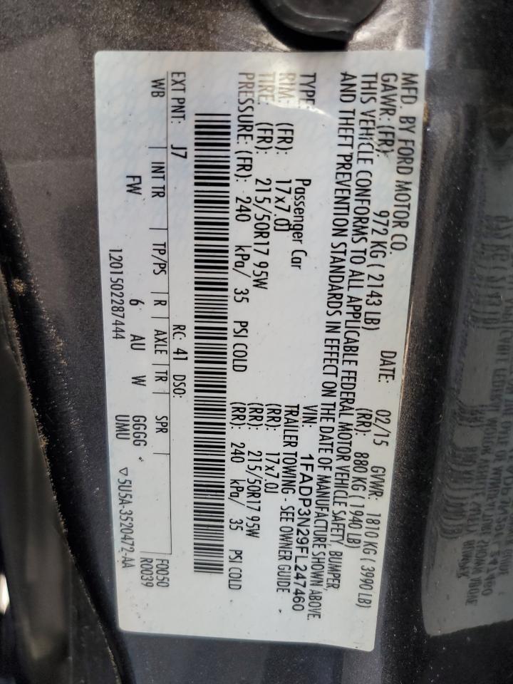 2015 Ford Focus Titanium Gray vin: 1FADP3N29FL247460