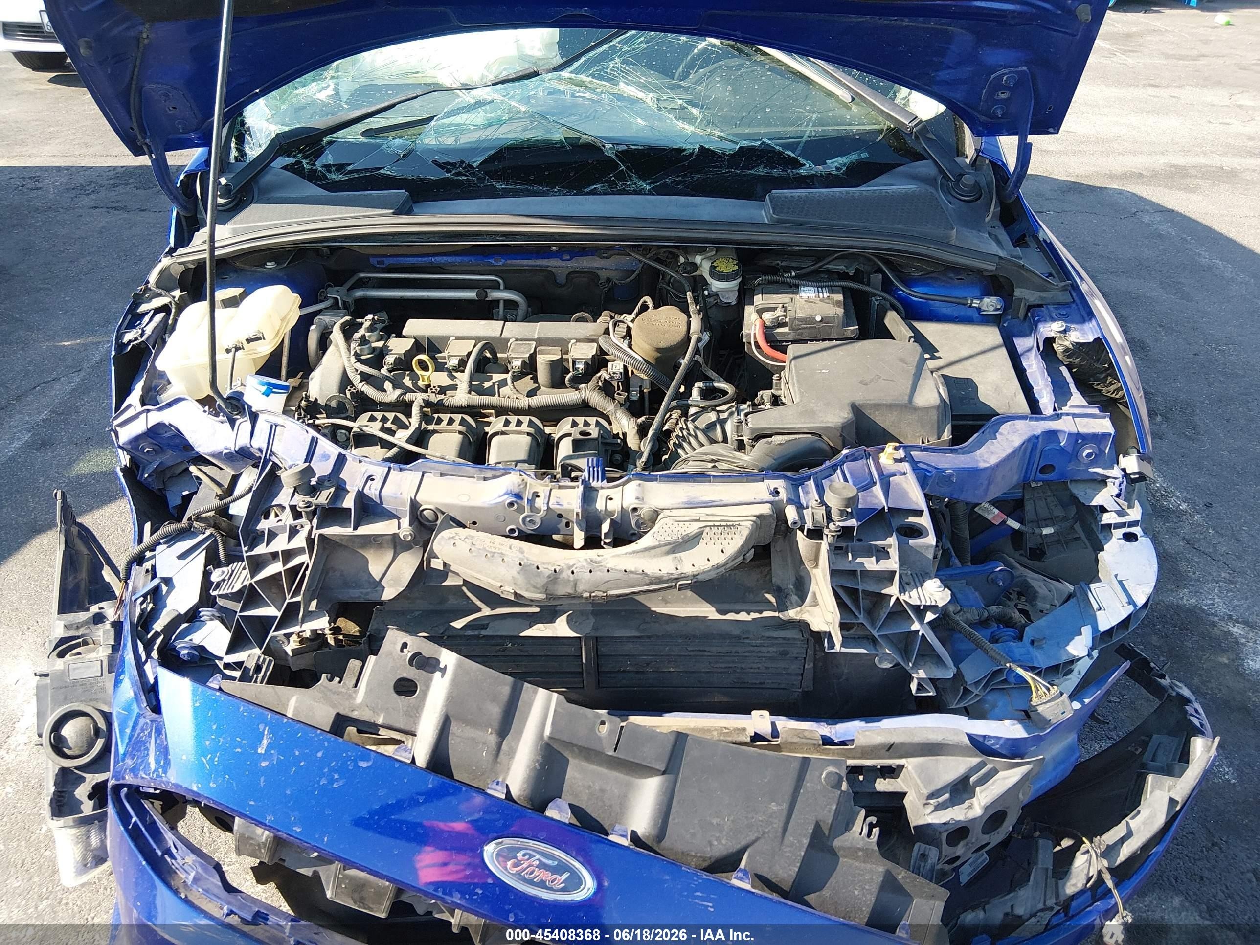 2015 Ford Focus Titanium Blue vin: 1FADP3N29FL341452