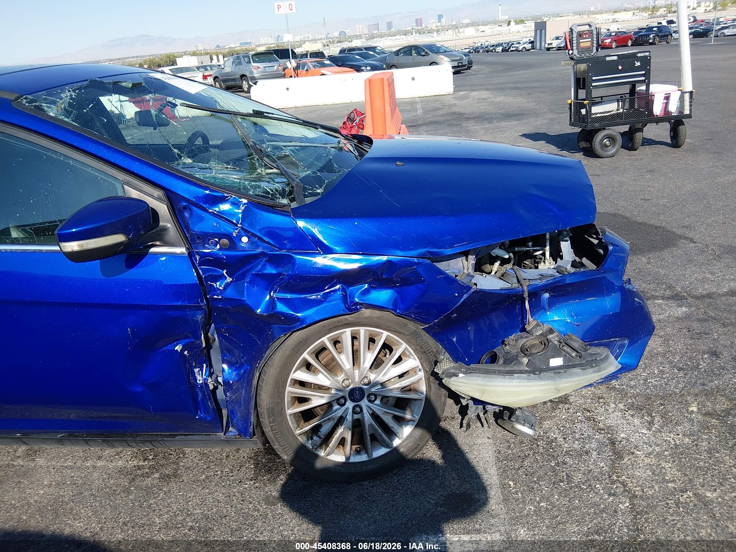 2015 Ford Focus Titanium Blue vin: 1FADP3N29FL341452