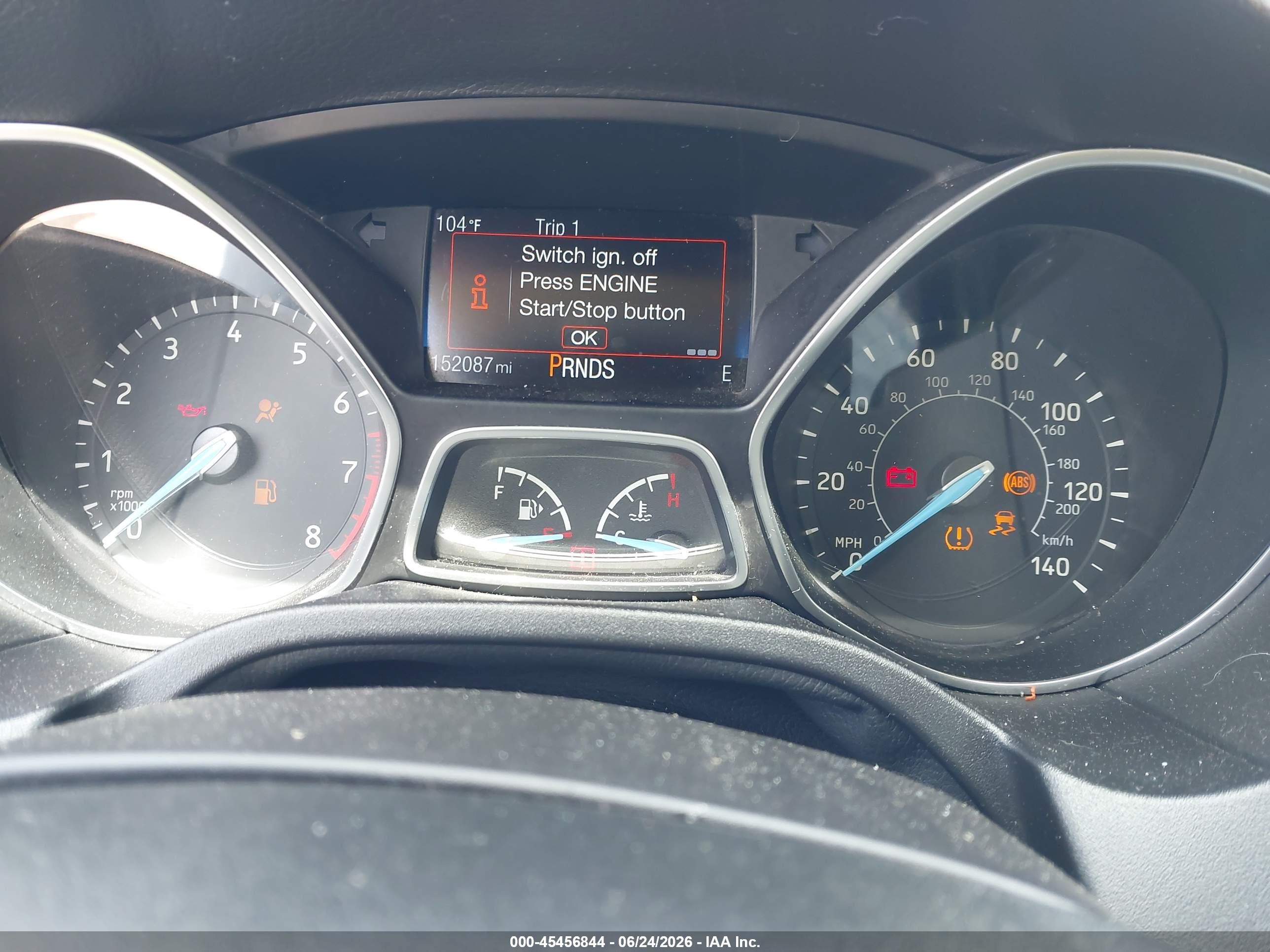 2015 Ford Focus Titanium Gray vin: 1FADP3N29FL387265