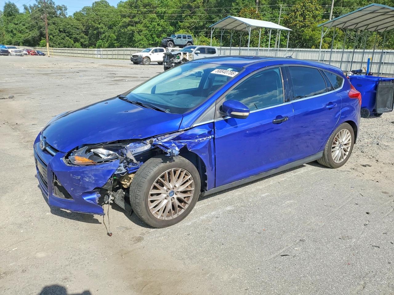 2013 Ford Focus Titanium Blue vin: 1FADP3N2XDL121640