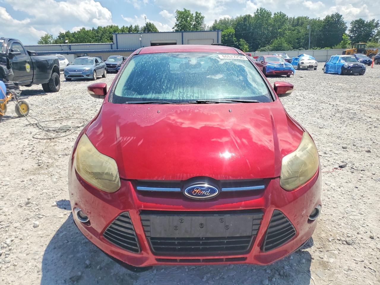 2013 Ford Focus Titanium Burgundy vin: 1FADP3N2XDL137210