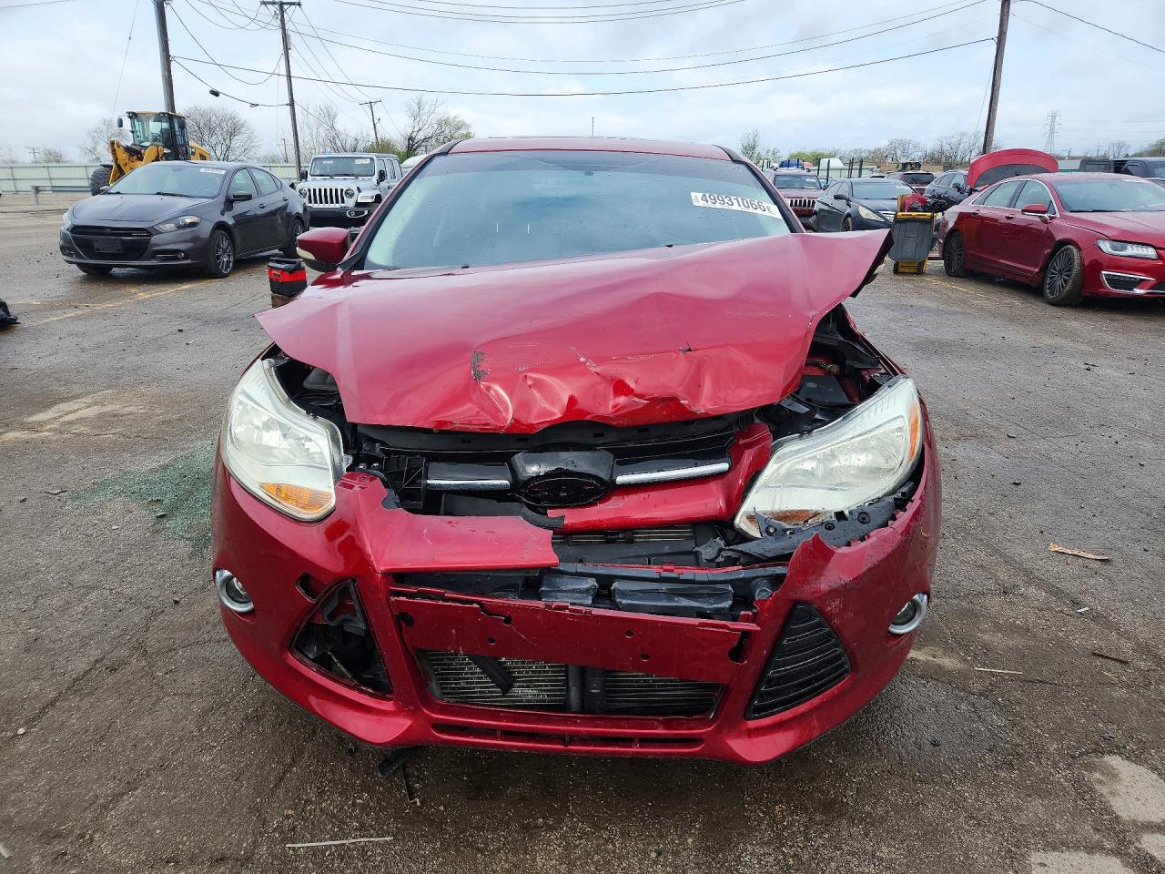 2013 Ford Focus Titanium Red vin: 1FADP3N2XDL360413
