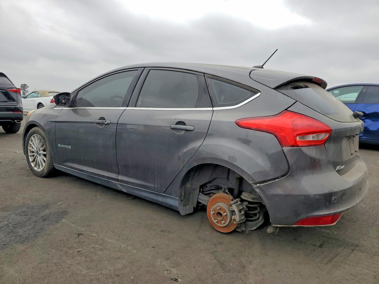 2015 Ford Focus Bev Gray vin: 1FADP3R40FL227075