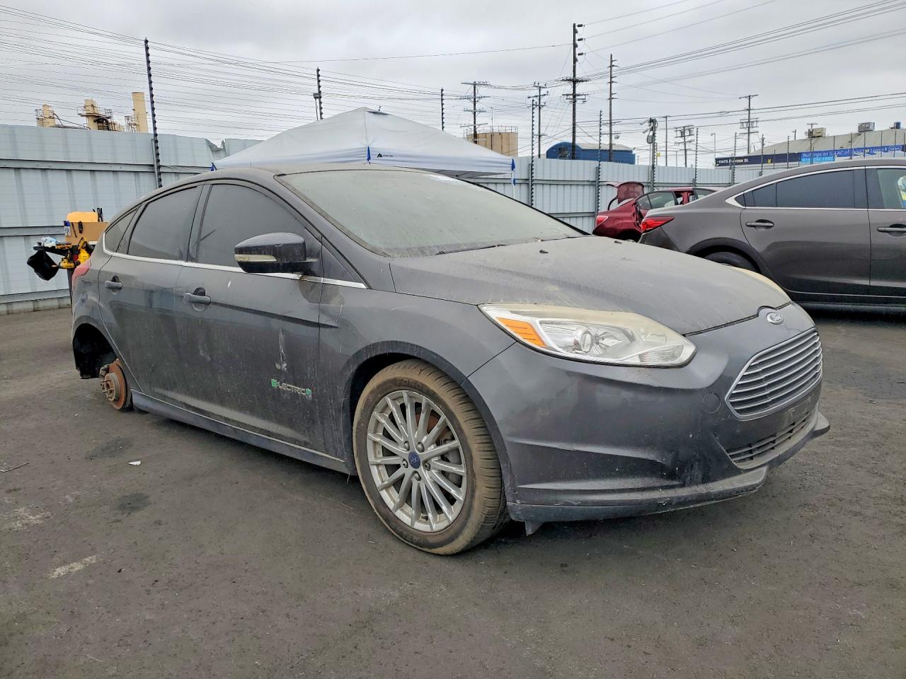 2015 Ford Focus Bev Gray vin: 1FADP3R40FL227075