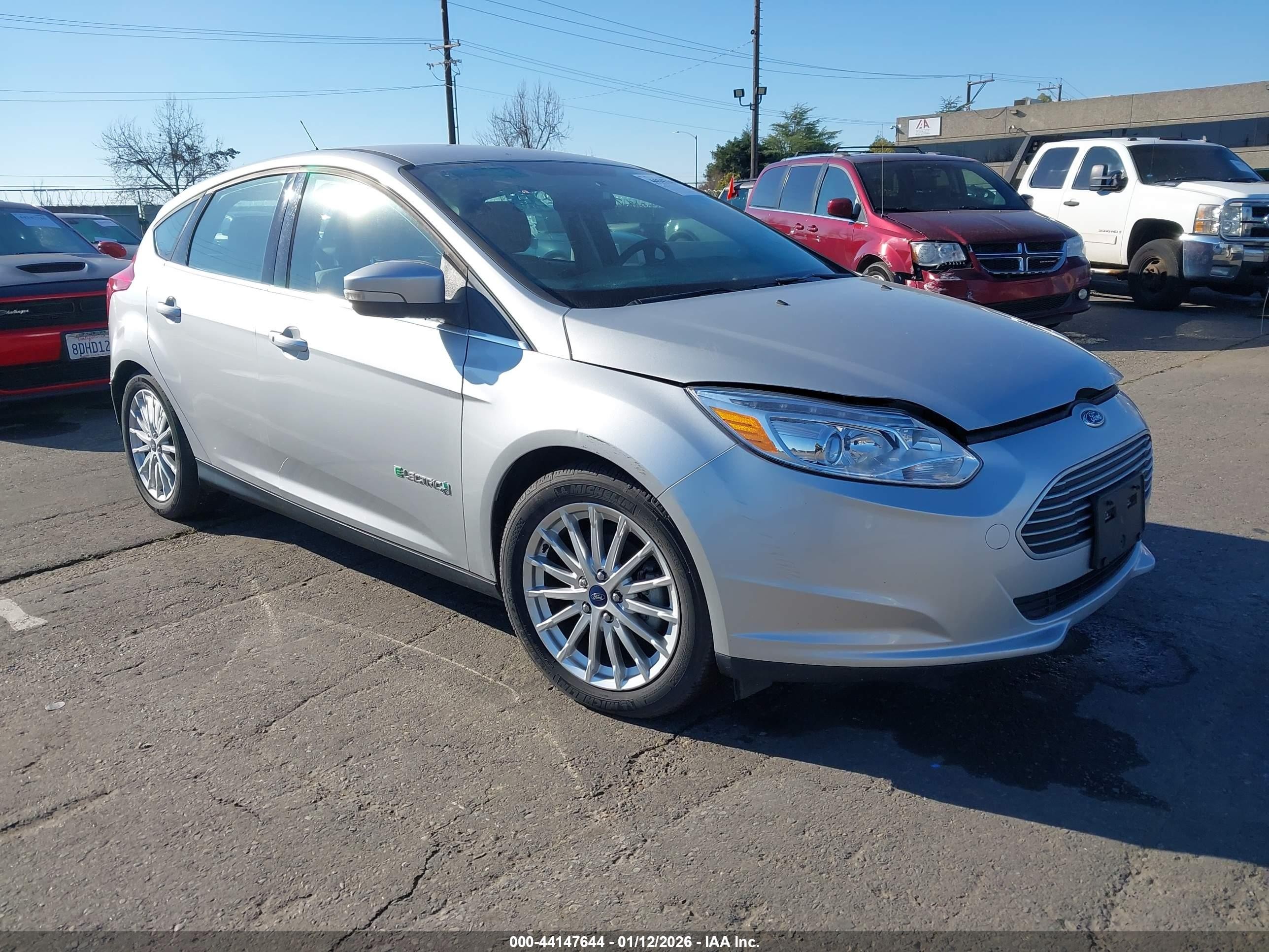 2013 Ford Focus Electric   Gray vin: 1FADP3R42DL292538