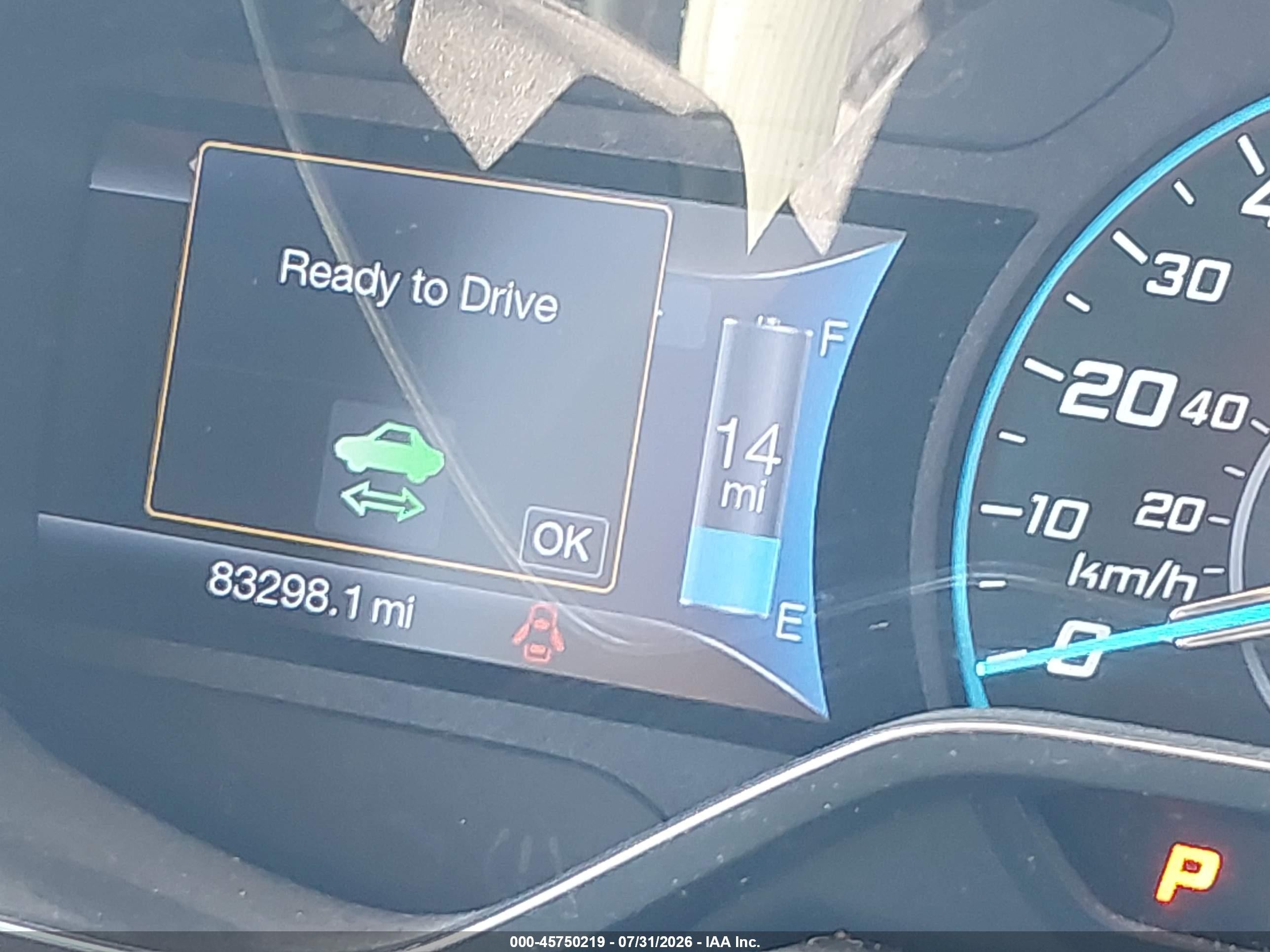 2013 Ford Focus Electric   Light Blue vin: 1FADP3R45DL125977
