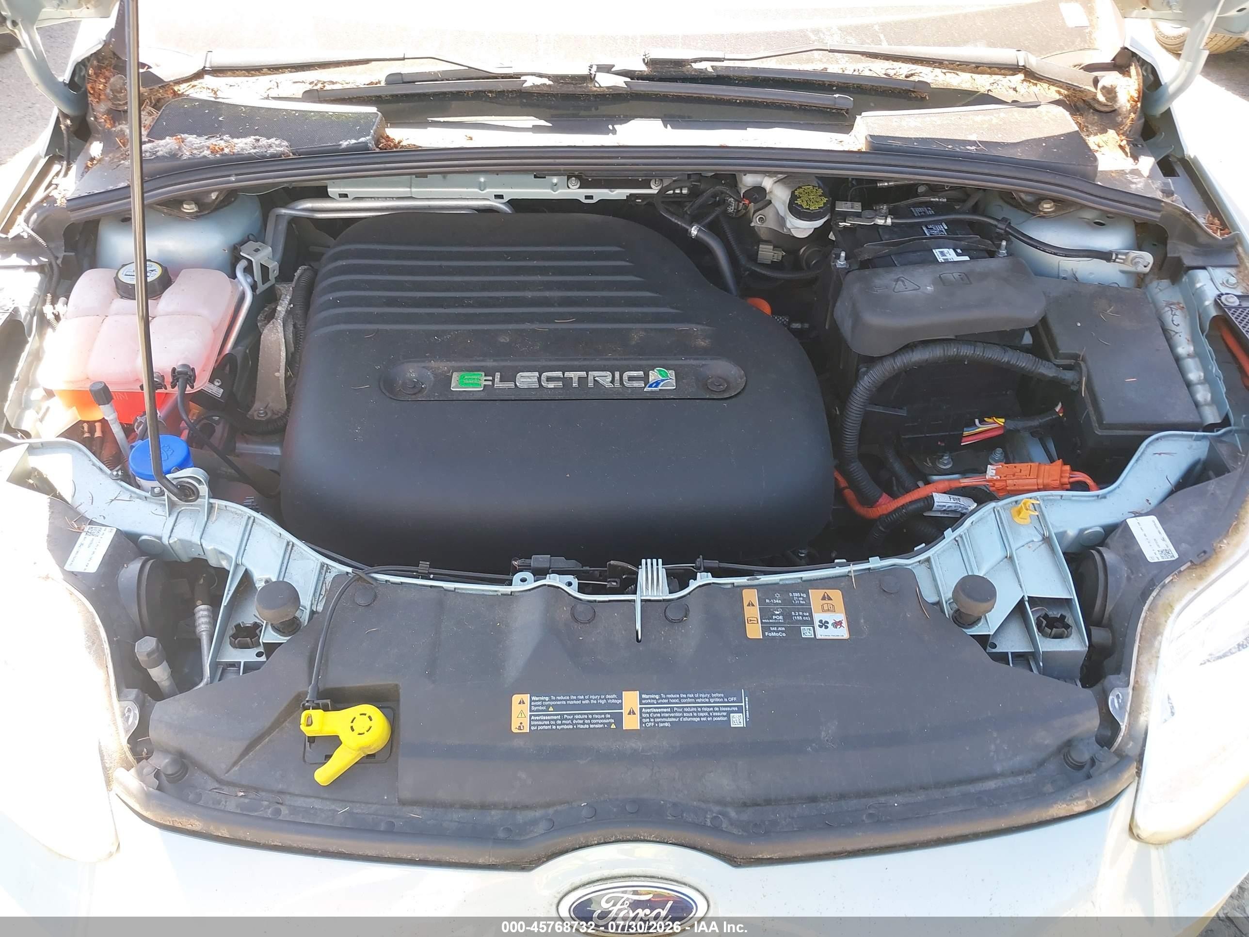 2013 Ford Focus Electric   Silver vin: 1FADP3R45DL280867