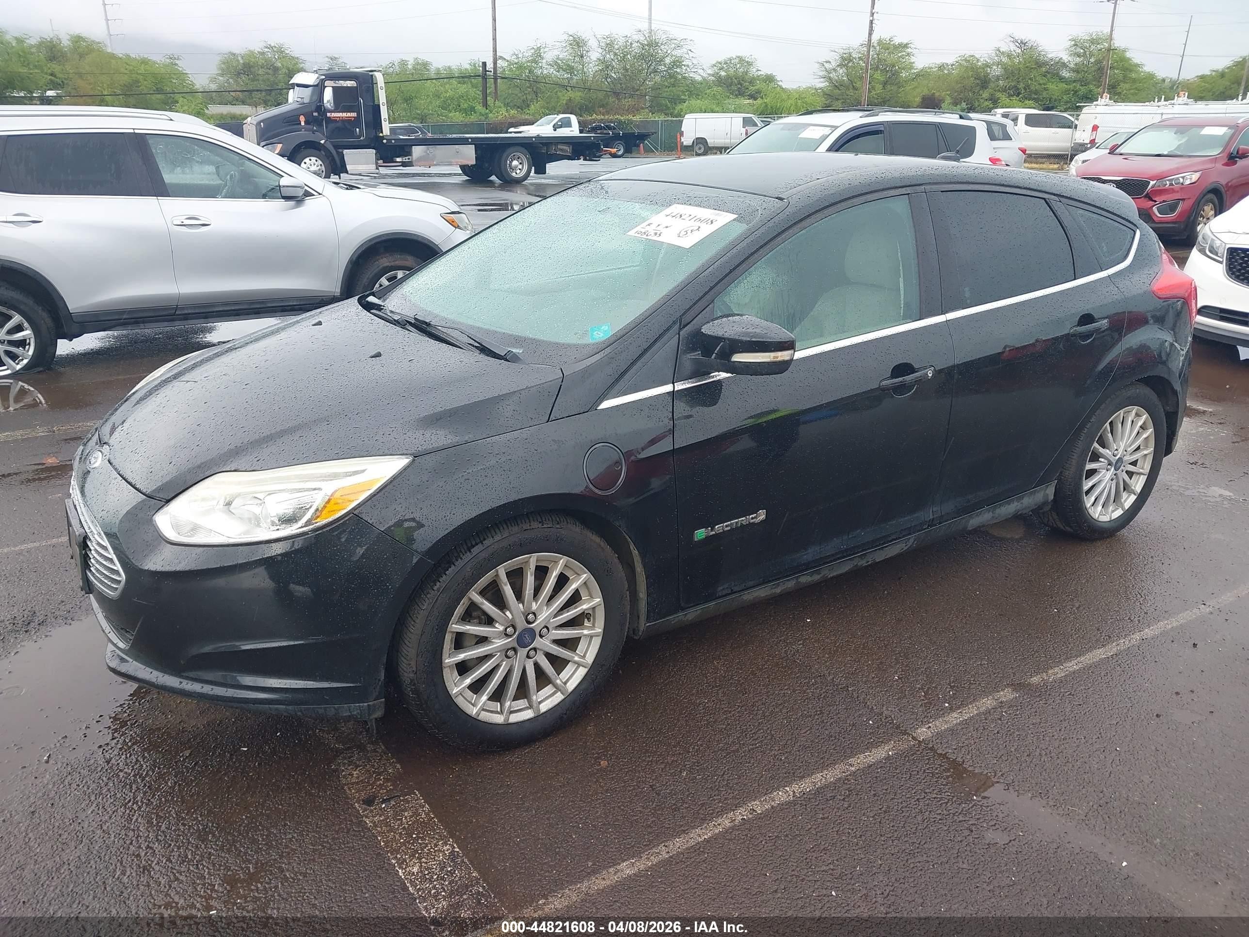 2014 Ford Focus Electric   Black vin: 1FADP3R45EL363779