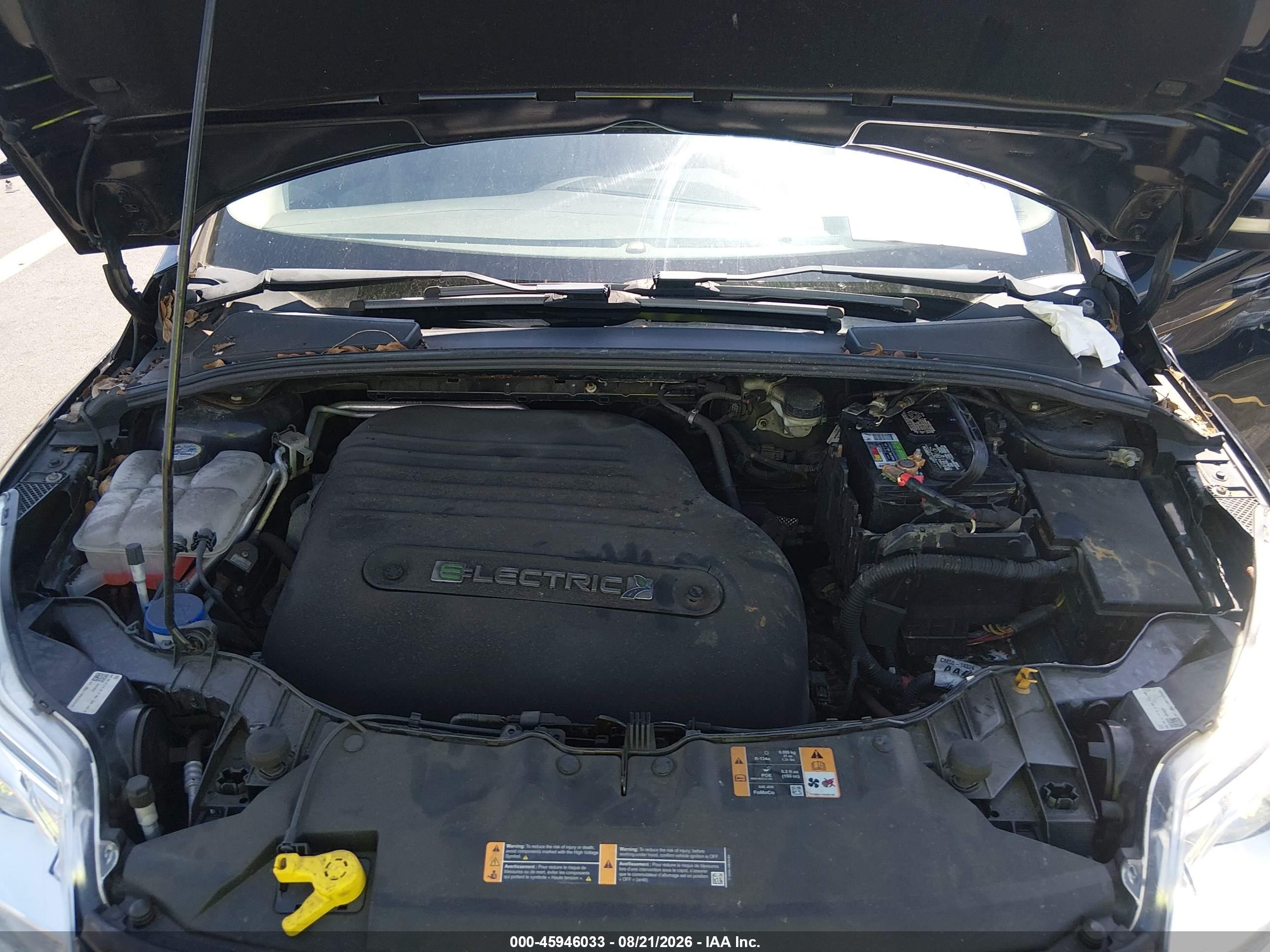 2013 Ford Focus Electric Black vin: 1FADP3R48DL305017