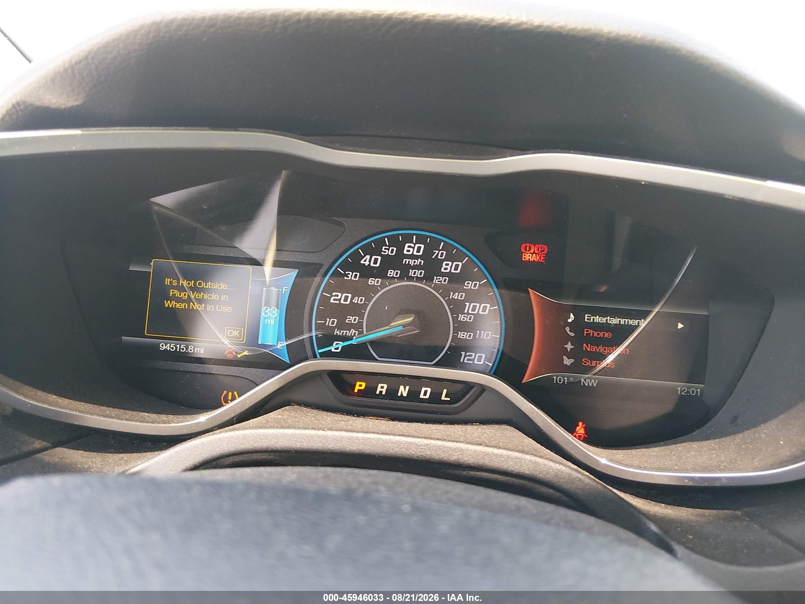 2013 Ford Focus Electric Black vin: 1FADP3R48DL305017