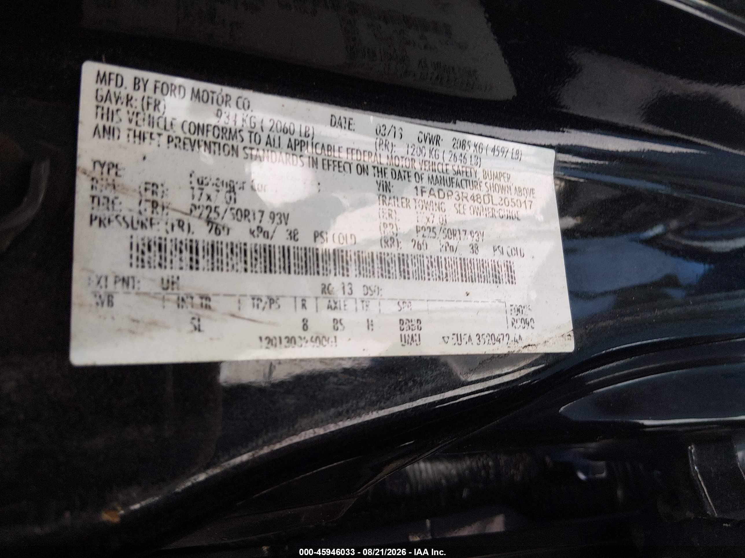 2013 Ford Focus Electric Black vin: 1FADP3R48DL305017