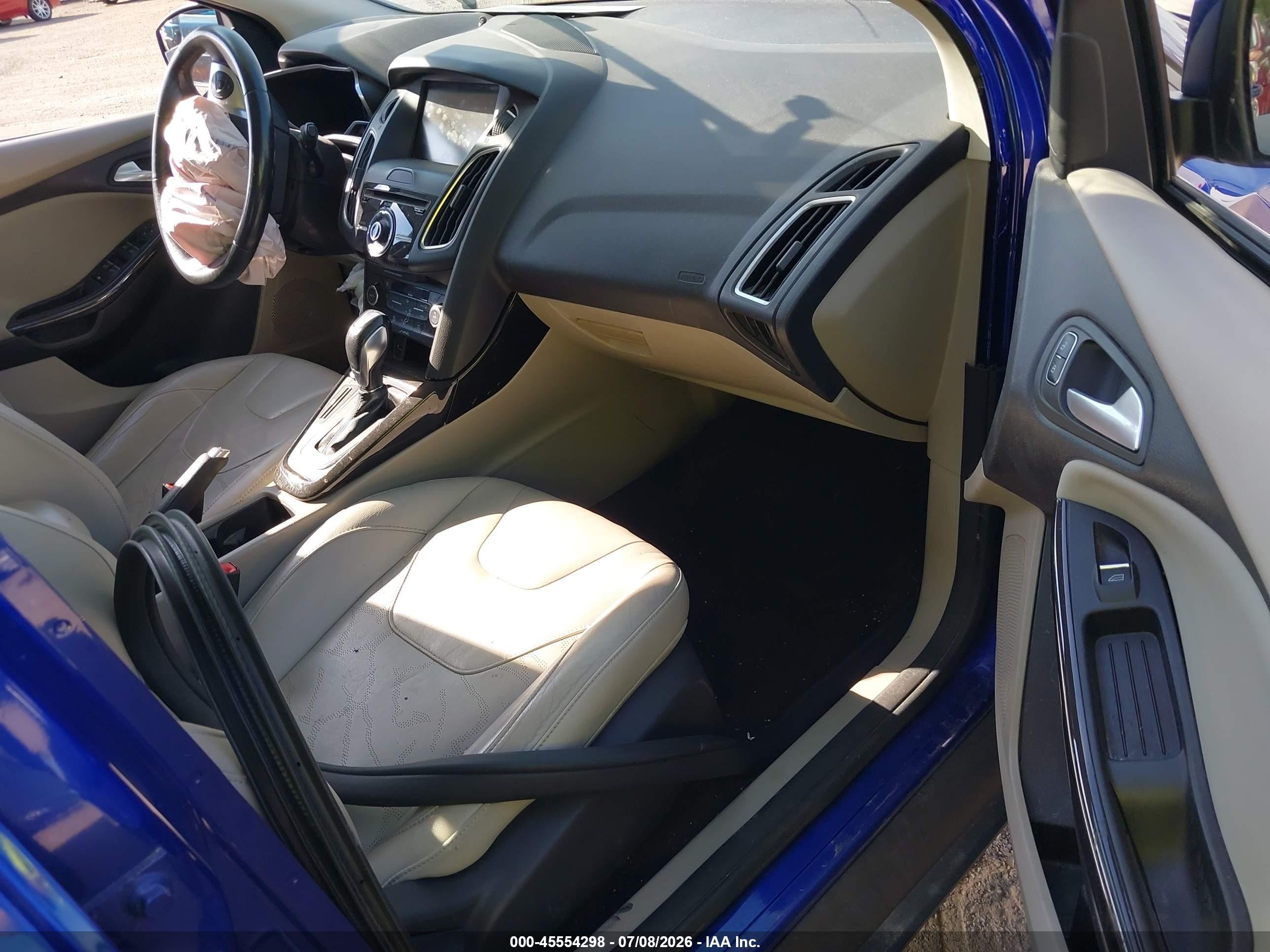 2015 Ford Focus Electric   Blue vin: 1FADP3R49FL231321