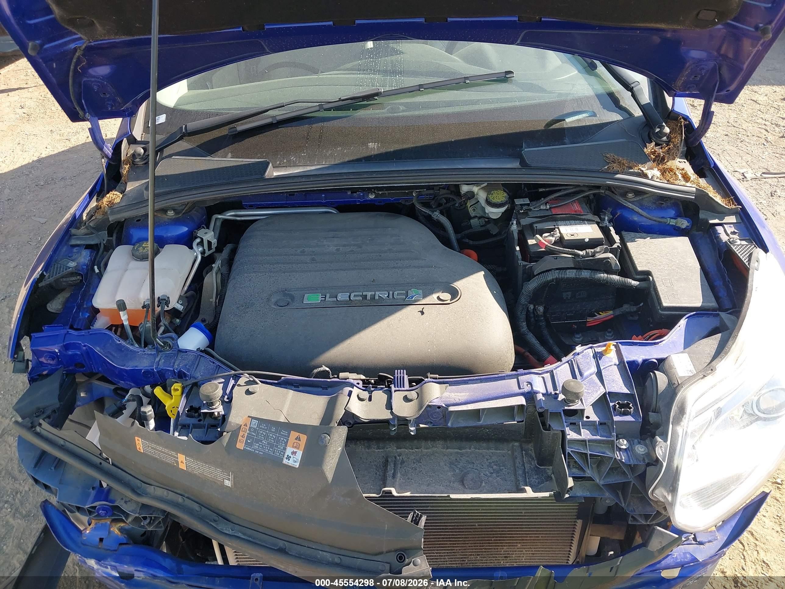 2015 Ford Focus Electric   Blue vin: 1FADP3R49FL231321