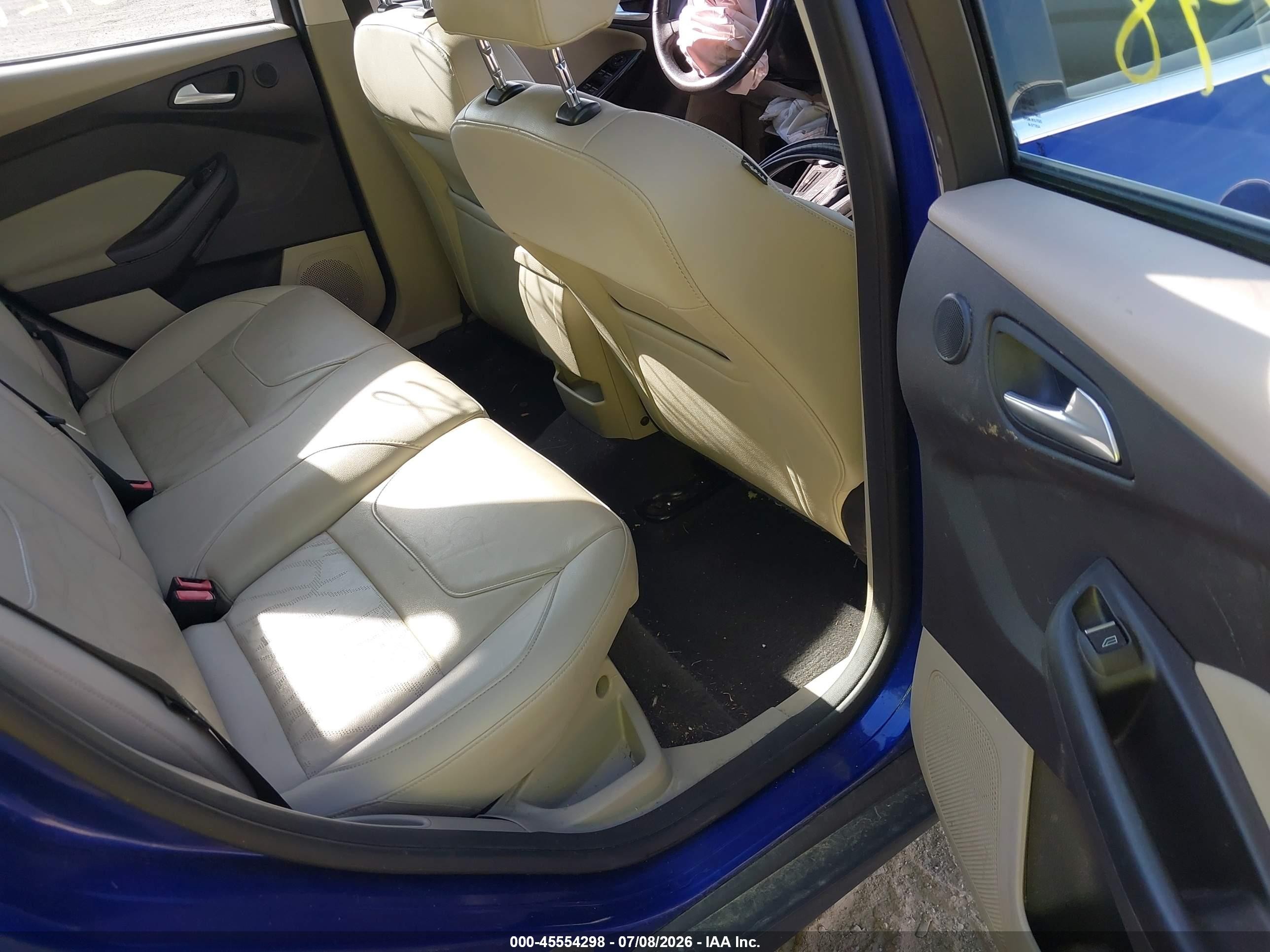 2015 Ford Focus Electric   Blue vin: 1FADP3R49FL231321
