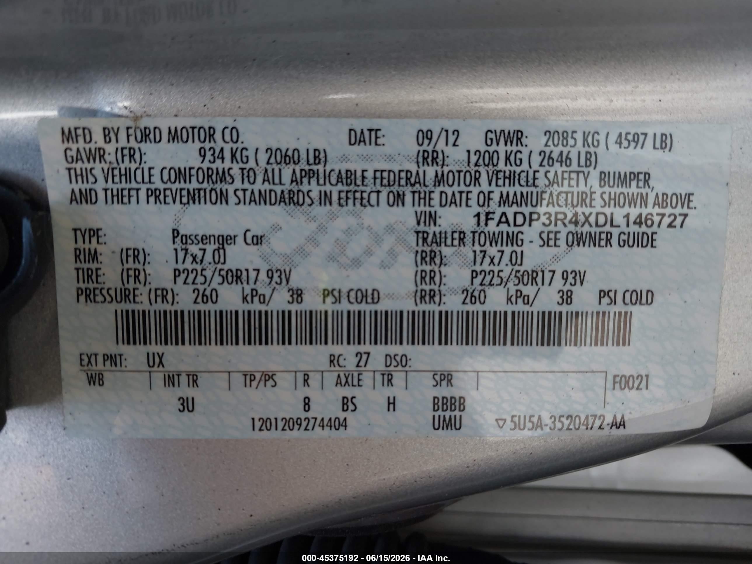 2013 Ford Focus Electric   Silver vin: 1FADP3R4XDL146727