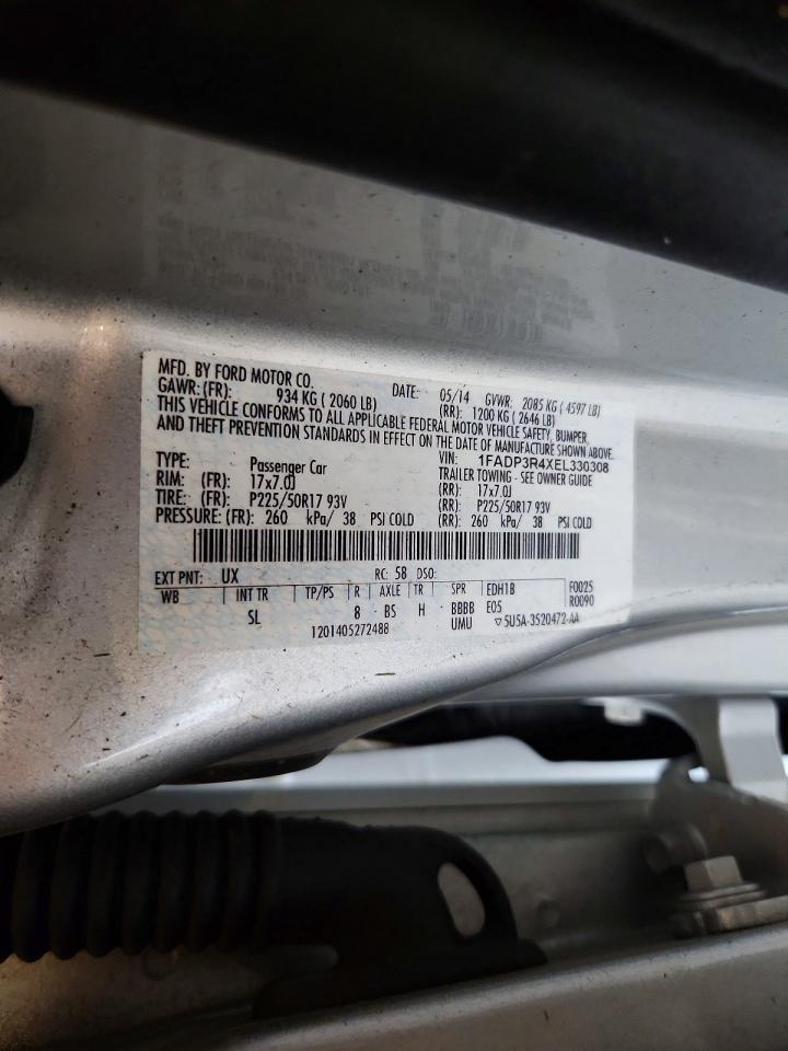 2014 Ford Focus Bev Silver vin: 1FADP3R4XEL330308
