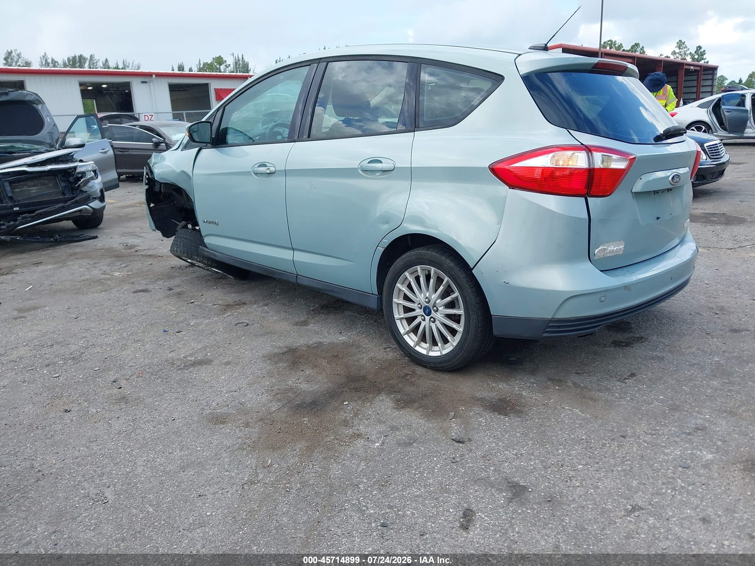 2013 Ford C-max Hybrid Se Синий vin: 1FADP5AU0DL500407