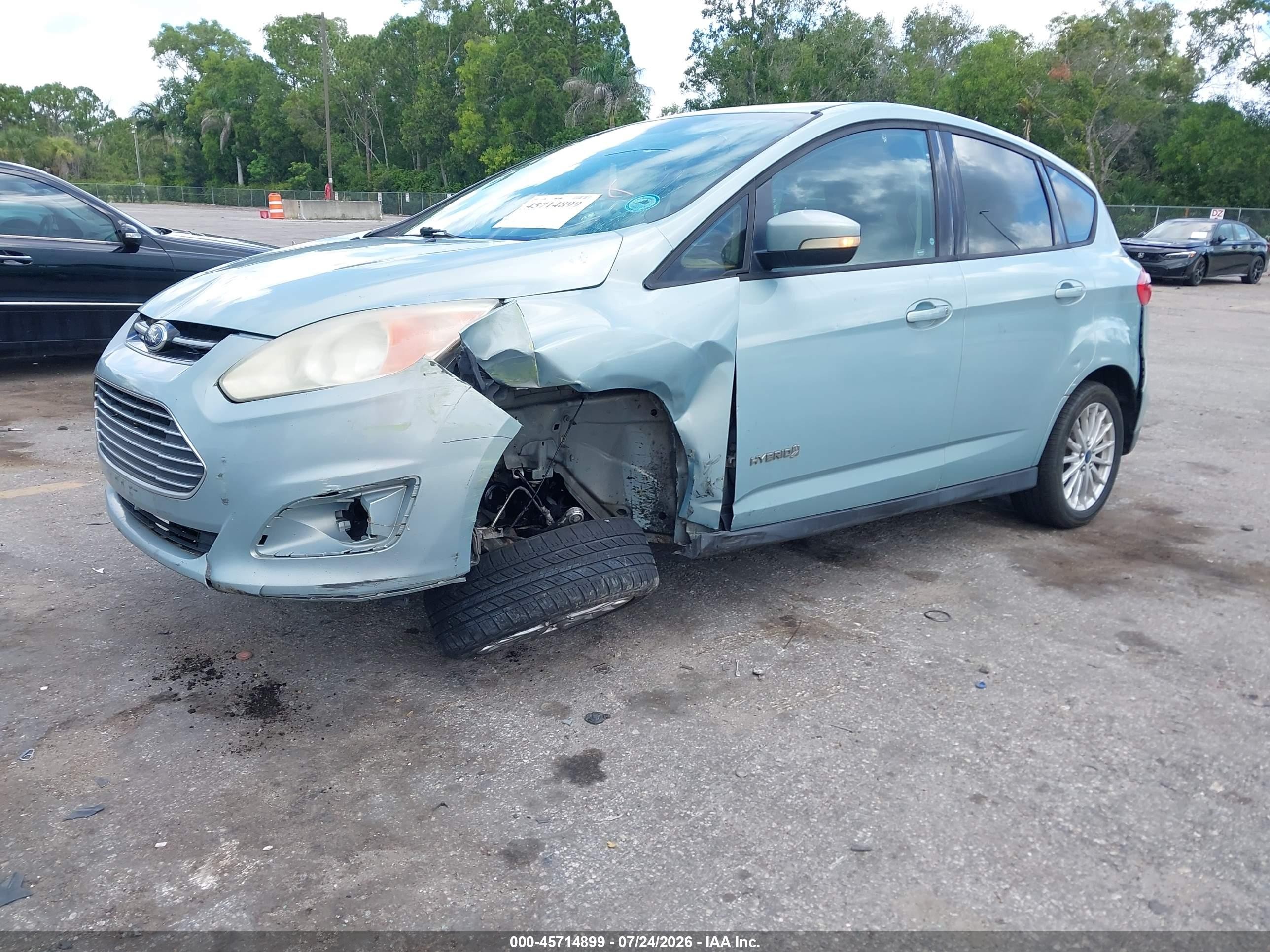 2013 Ford C-max Hybrid Se Синий vin: 1FADP5AU0DL500407