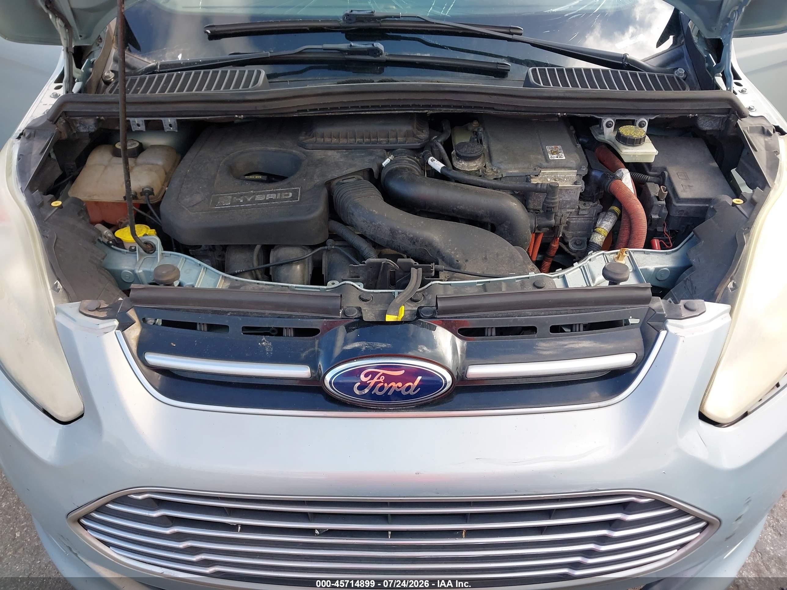 2013 Ford C-max Hybrid Se Синий vin: 1FADP5AU0DL500407