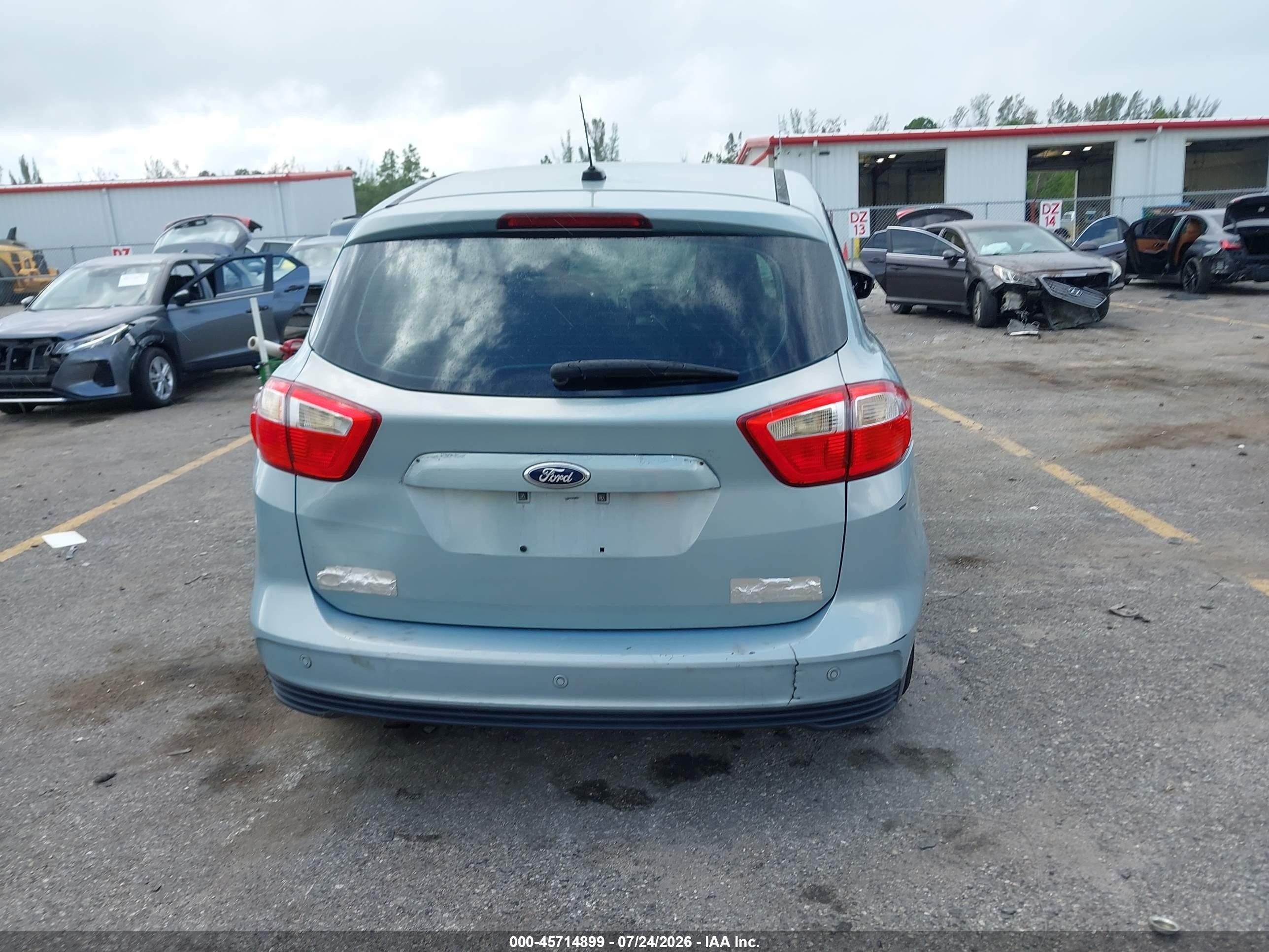 2013 Ford C-max Hybrid Se Синий vin: 1FADP5AU0DL500407