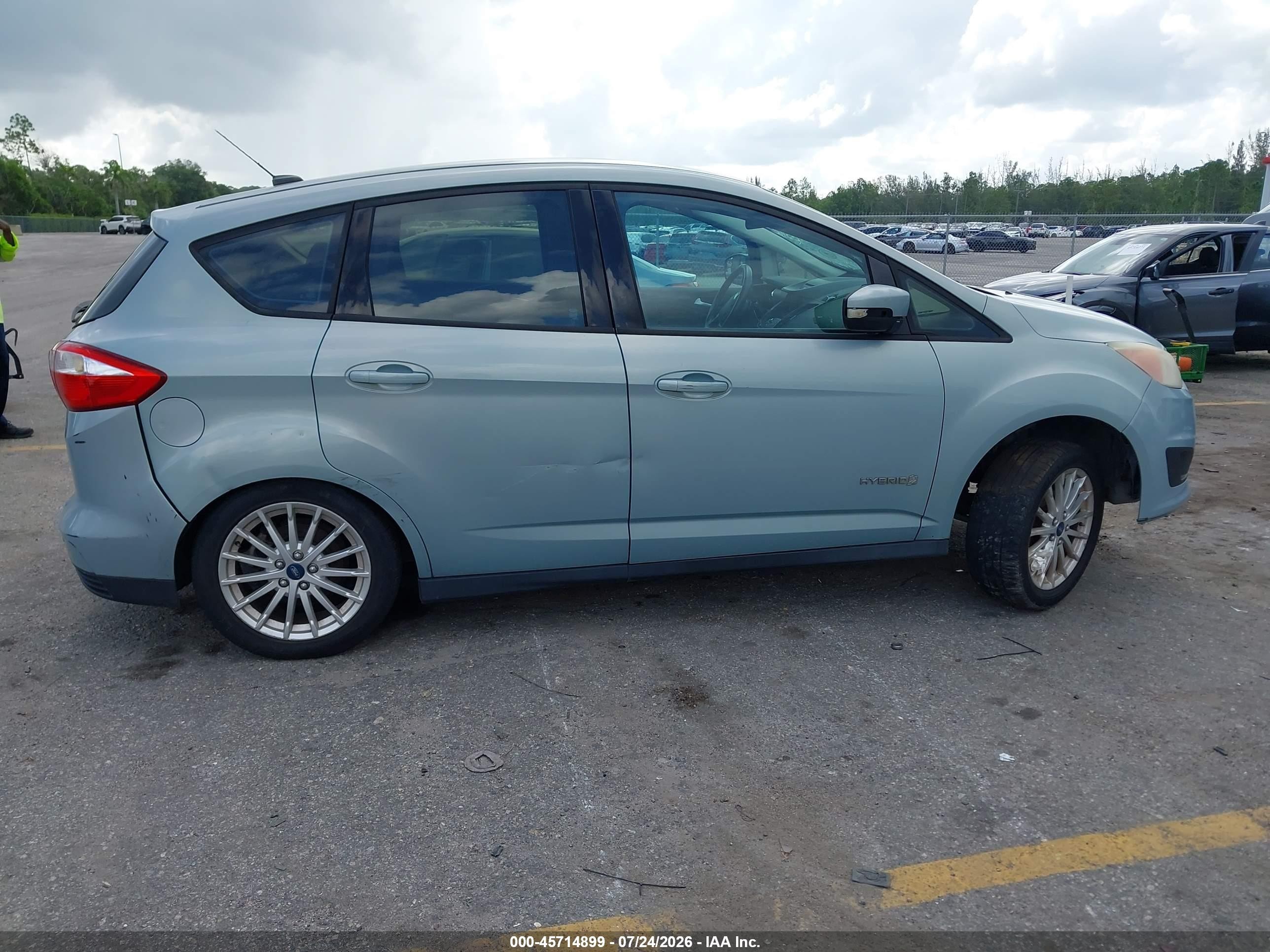 2013 Ford C-max Hybrid Se Синий vin: 1FADP5AU0DL500407