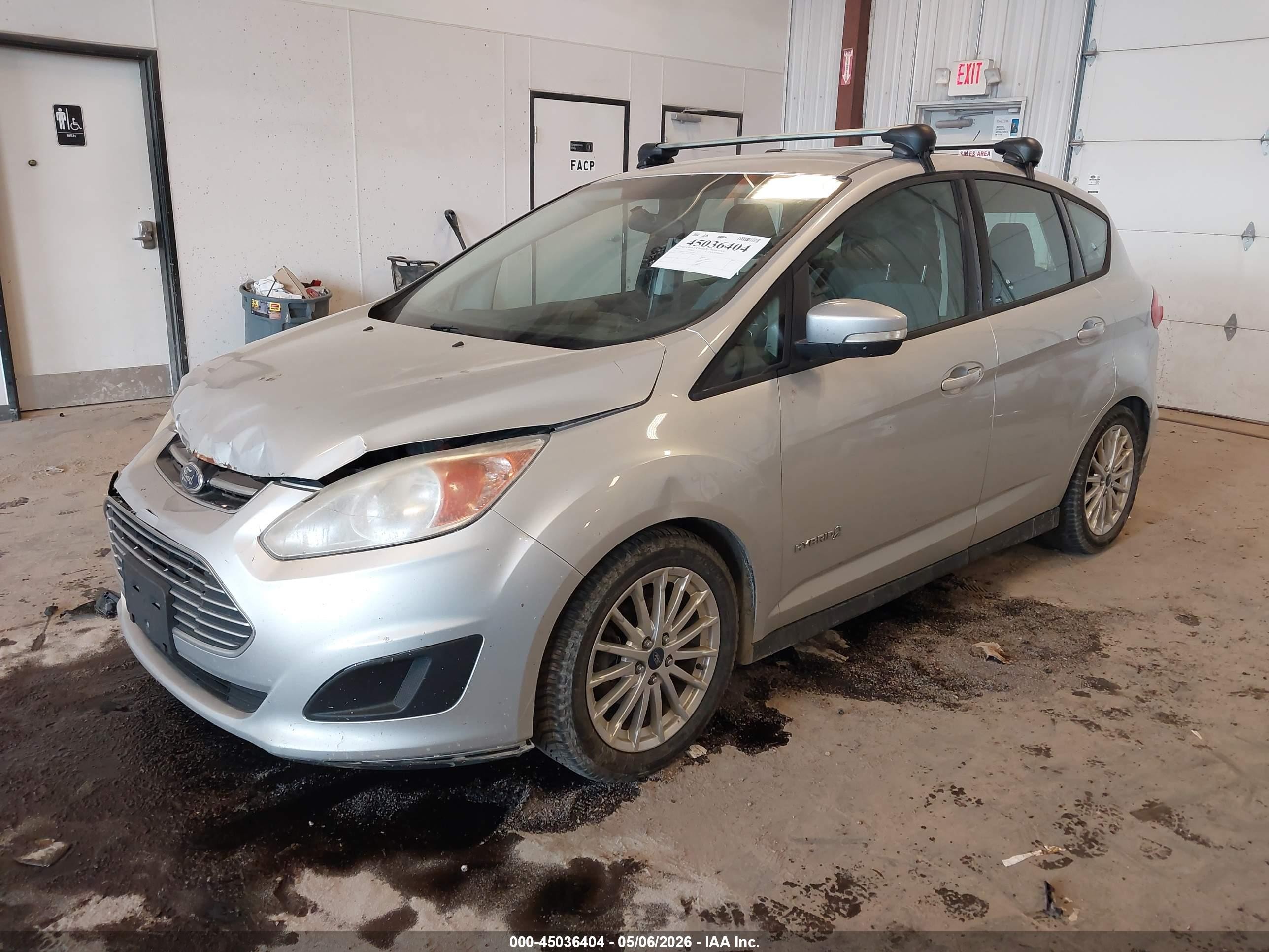 2013 Ford C-max Hybrid Se Silver vin: 1FADP5AU0DL506210