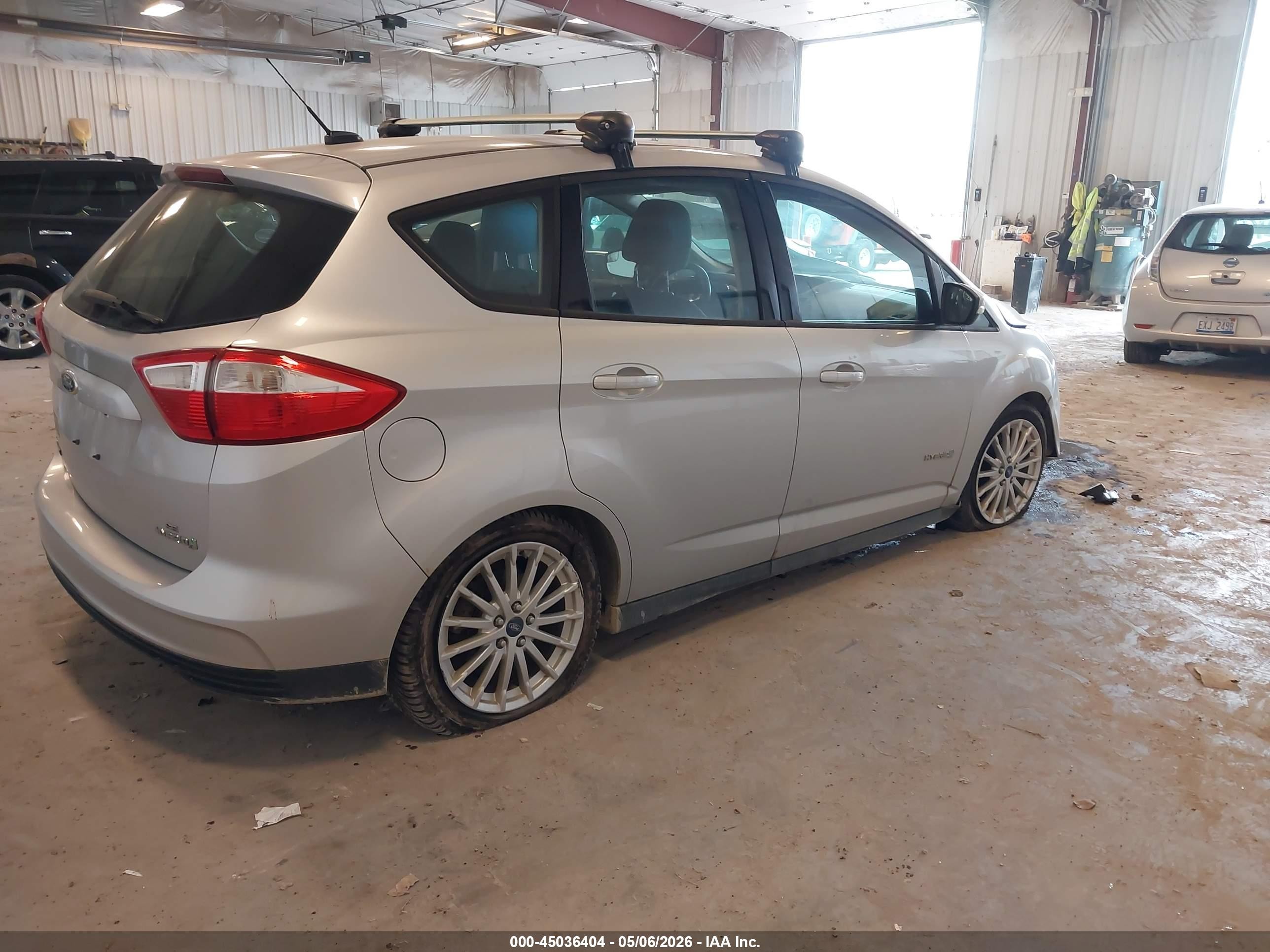 2013 Ford C-max Hybrid Se Silver vin: 1FADP5AU0DL506210
