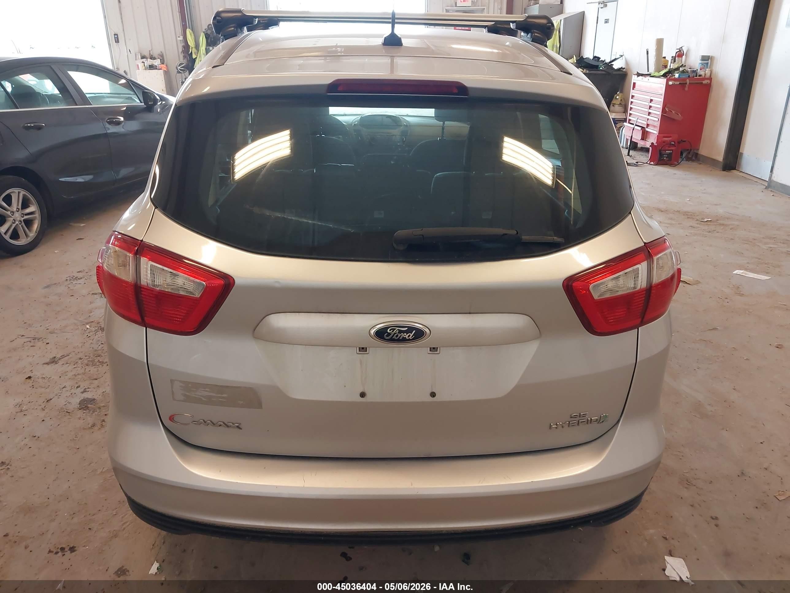 2013 Ford C-max Hybrid Se Silver vin: 1FADP5AU0DL506210