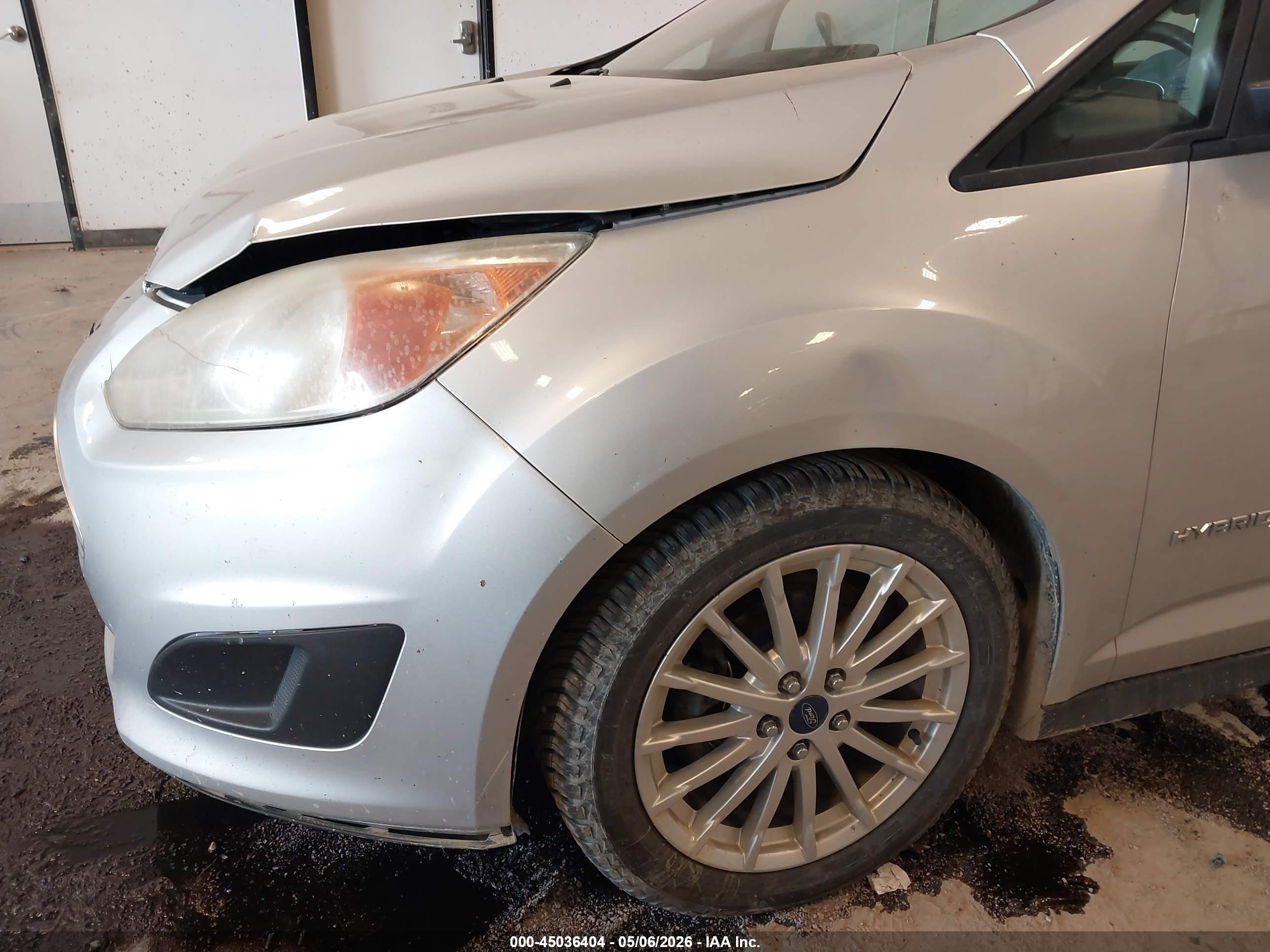 2013 Ford C-max Hybrid Se Silver vin: 1FADP5AU0DL506210