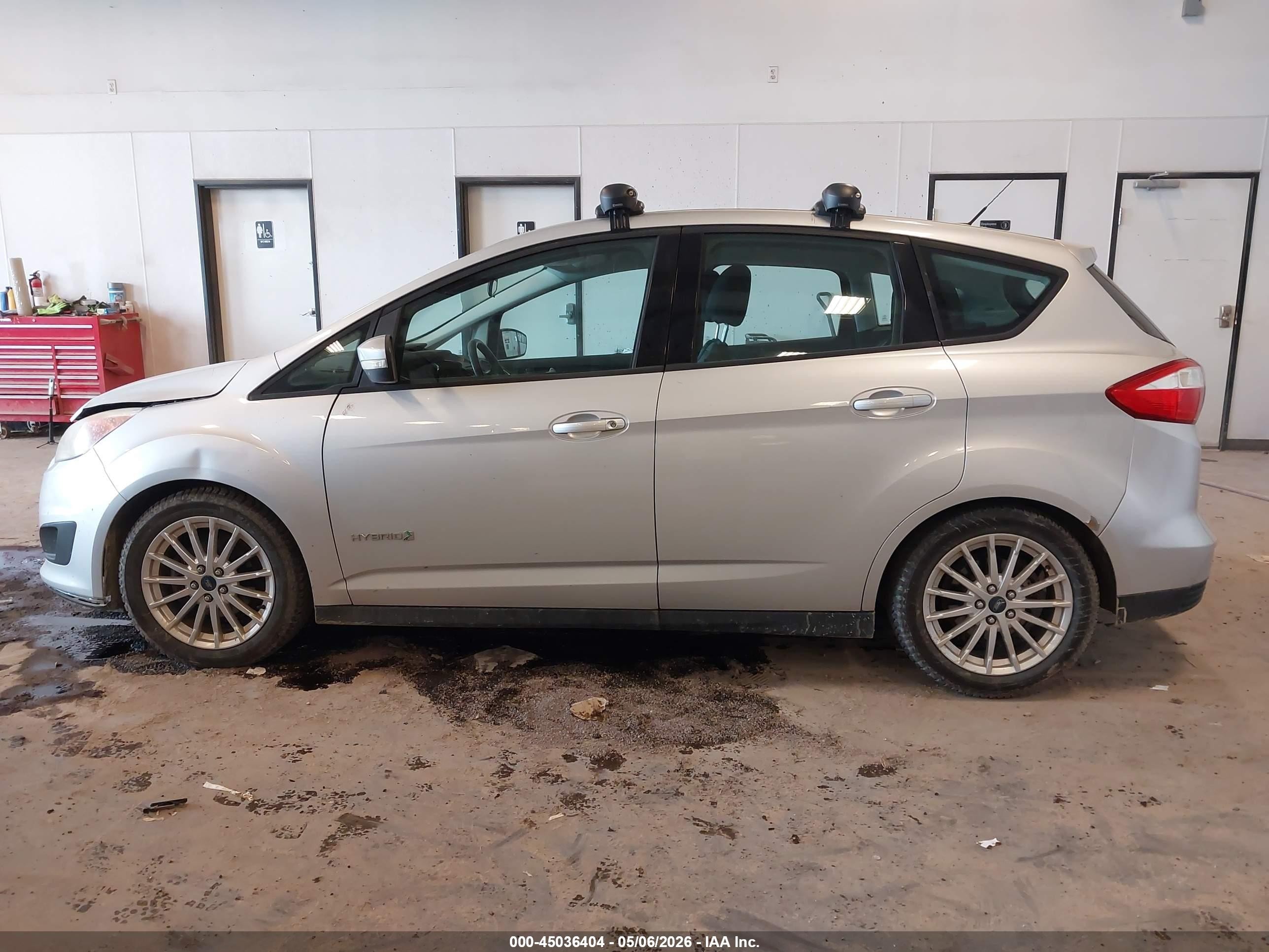 2013 Ford C-max Hybrid Se Silver vin: 1FADP5AU0DL506210