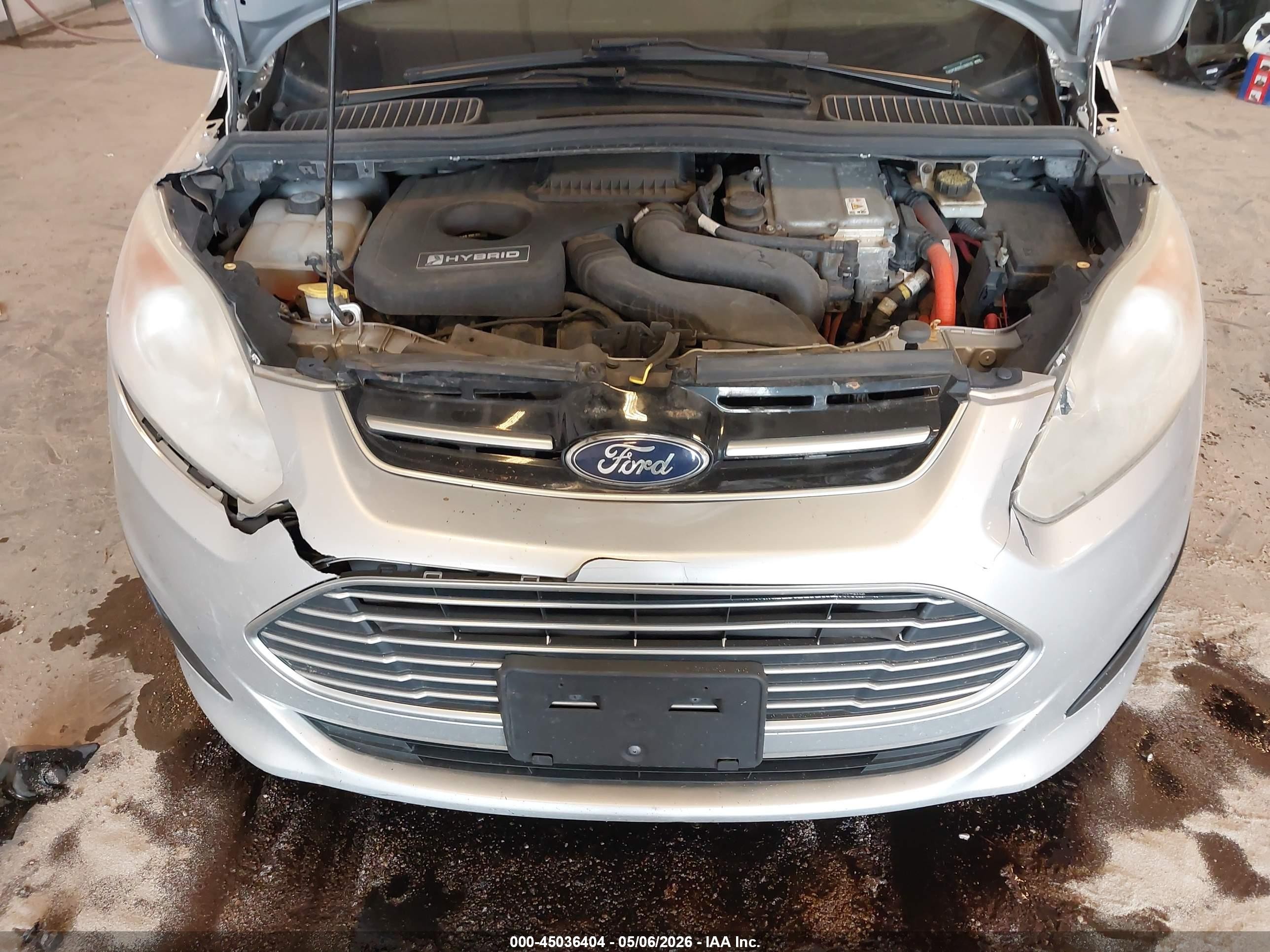 2013 Ford C-max Hybrid Se Silver vin: 1FADP5AU0DL506210