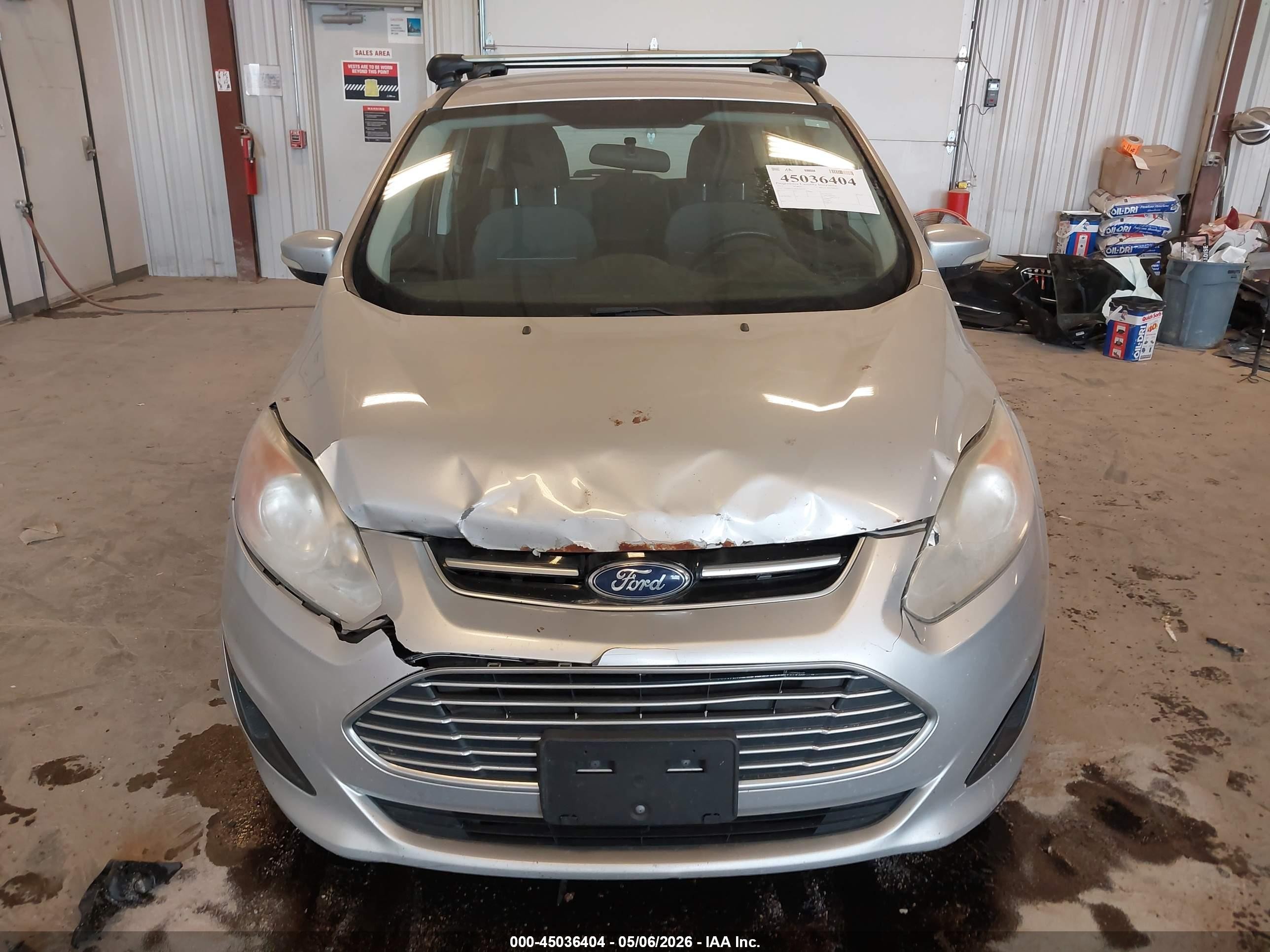 2013 Ford C-max Hybrid Se Silver vin: 1FADP5AU0DL506210
