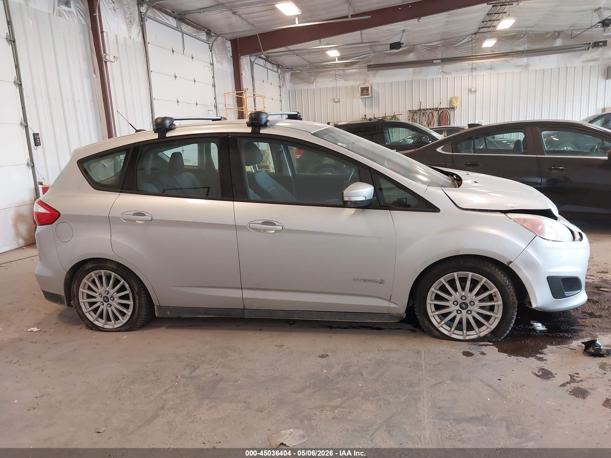2013 Ford C-max Hybrid Se Silver vin: 1FADP5AU0DL506210