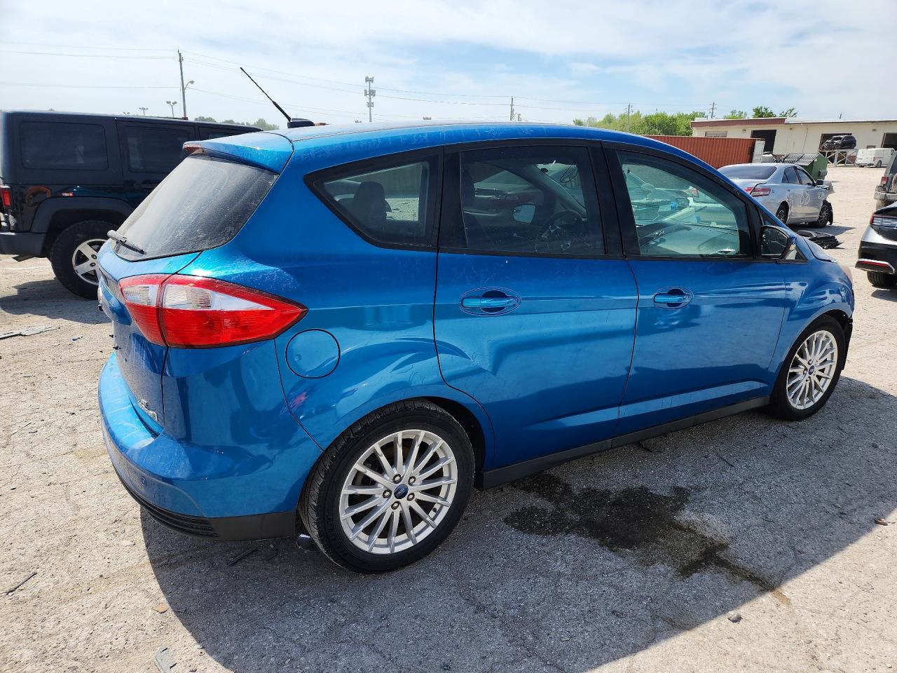 2013 Ford C-max Se Blue vin: 1FADP5AU0DL506322